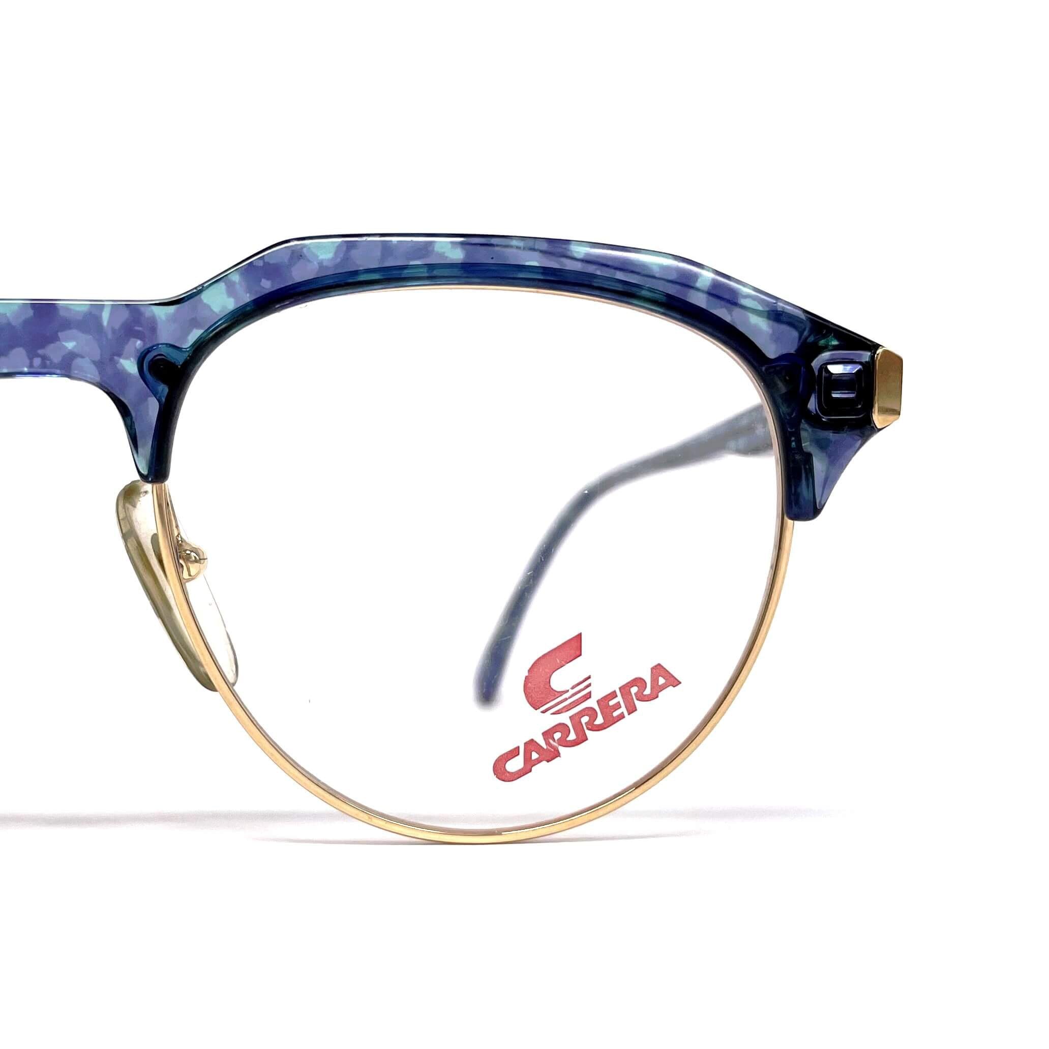 Vintage CARRERA 5364 blue gold designer glasses frames
