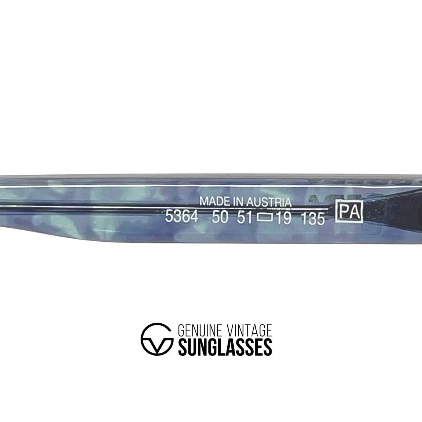 Vintage CARRERA 5364 blue gold designer glasses frames