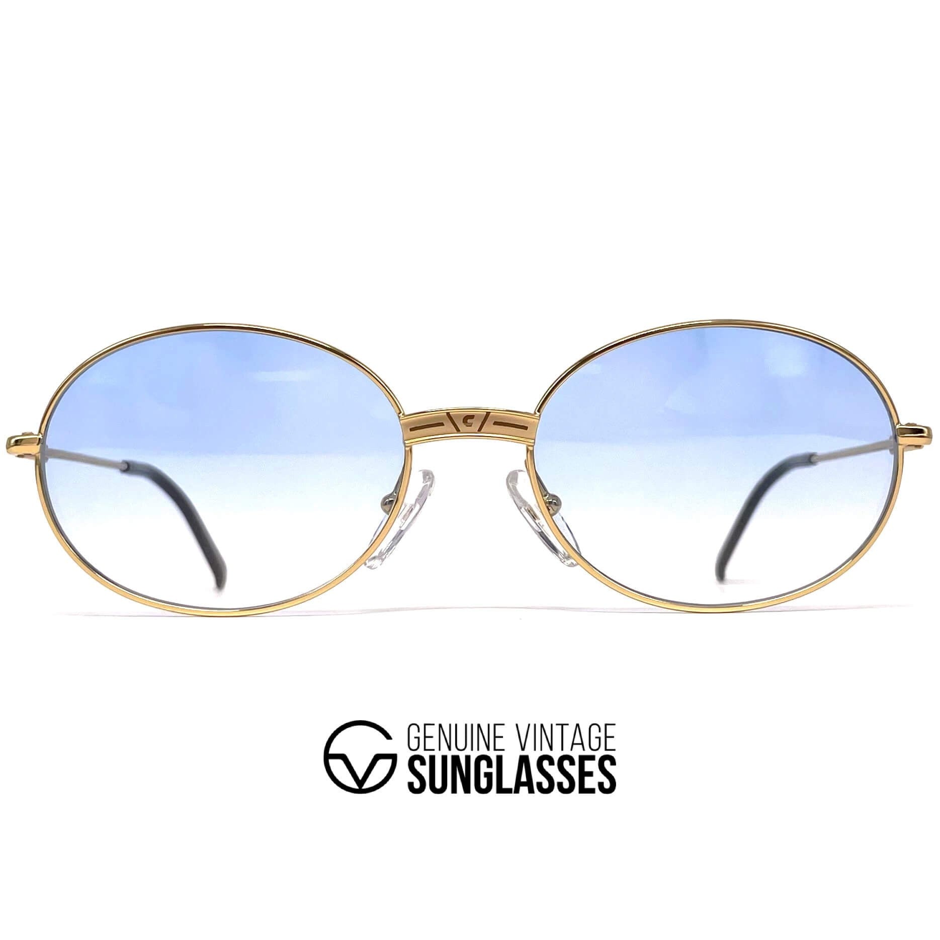 Vintage CARRERA 5374 gold round sunglasses