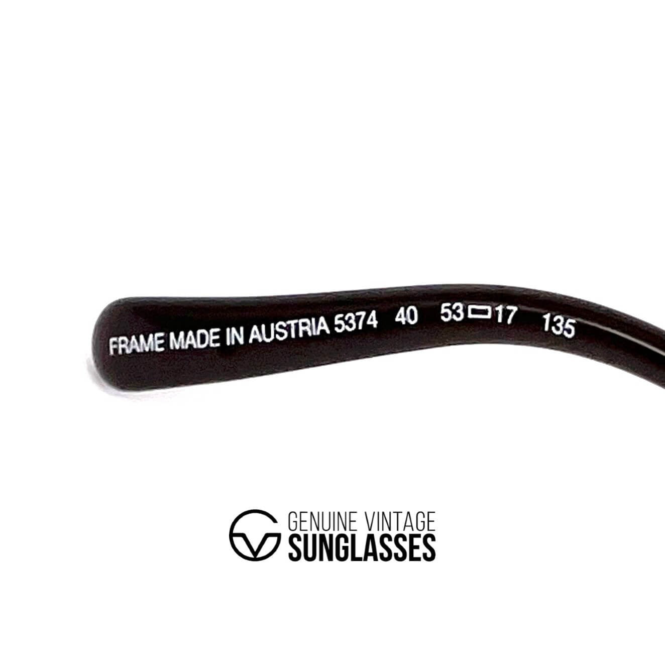 Vintage CARRERA 5374 gold round sunglasses