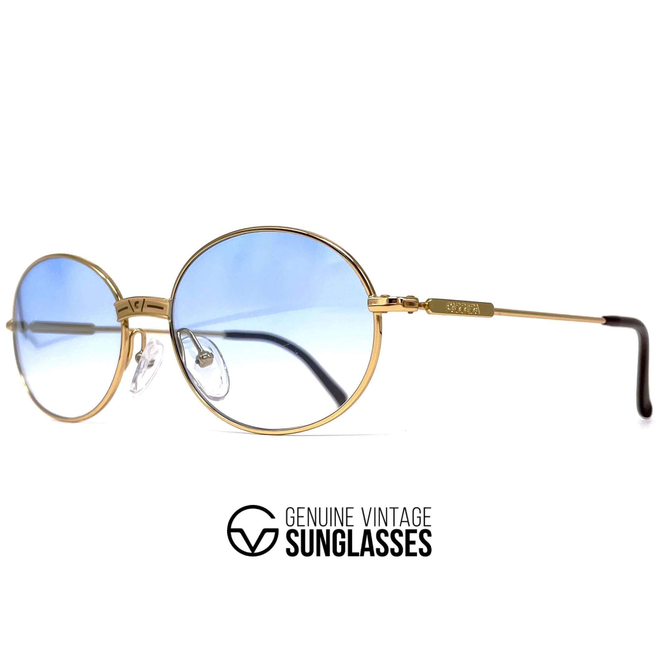Vintage CARRERA 5374 gold round sunglasses