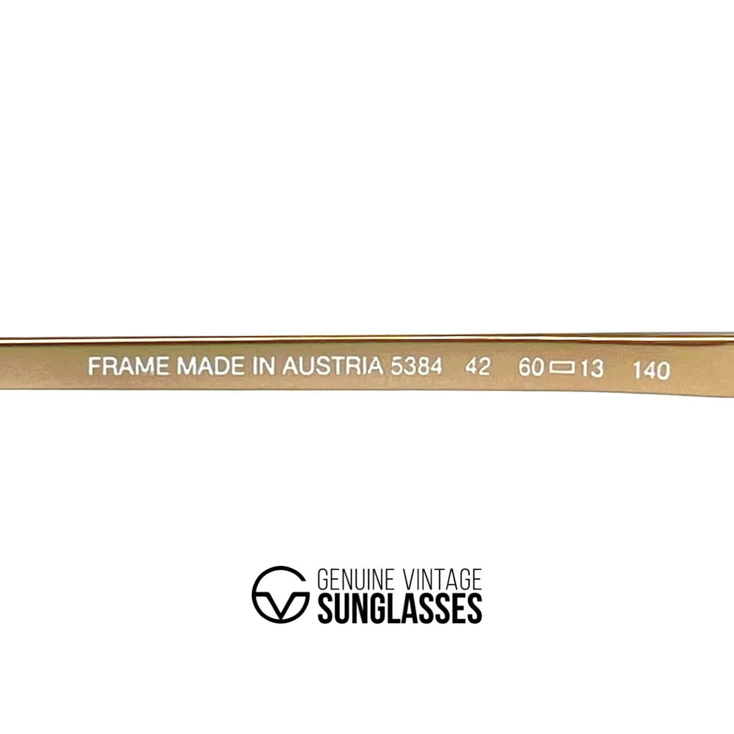 Vintage CARRERA 5384 aviator glasses frames