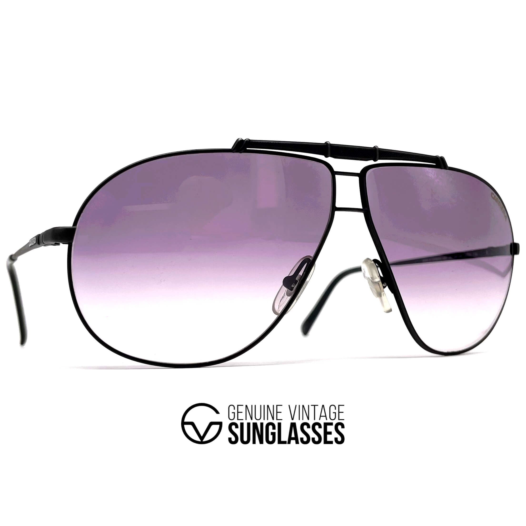 Vintage CARRERA 5401 metal aviator designer sunglasses
