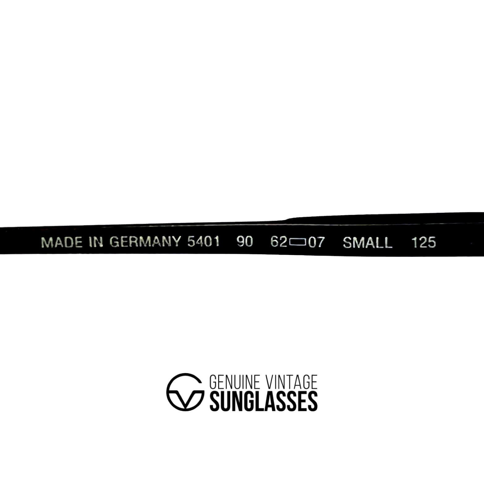 Vintage CARRERA 5401 "Ultrasight" black aviator designer sunglasses