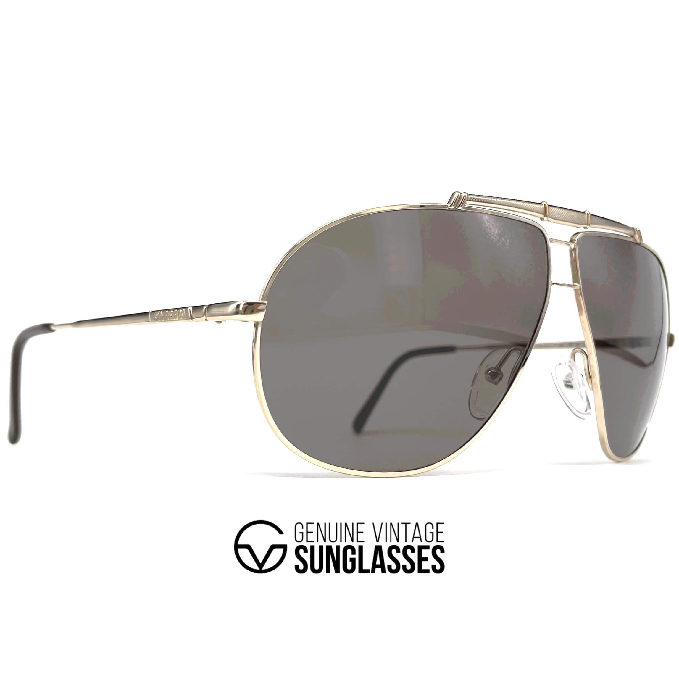 Vintage CARRERA 5401 "Ultrasight" gold aviator sunglasses