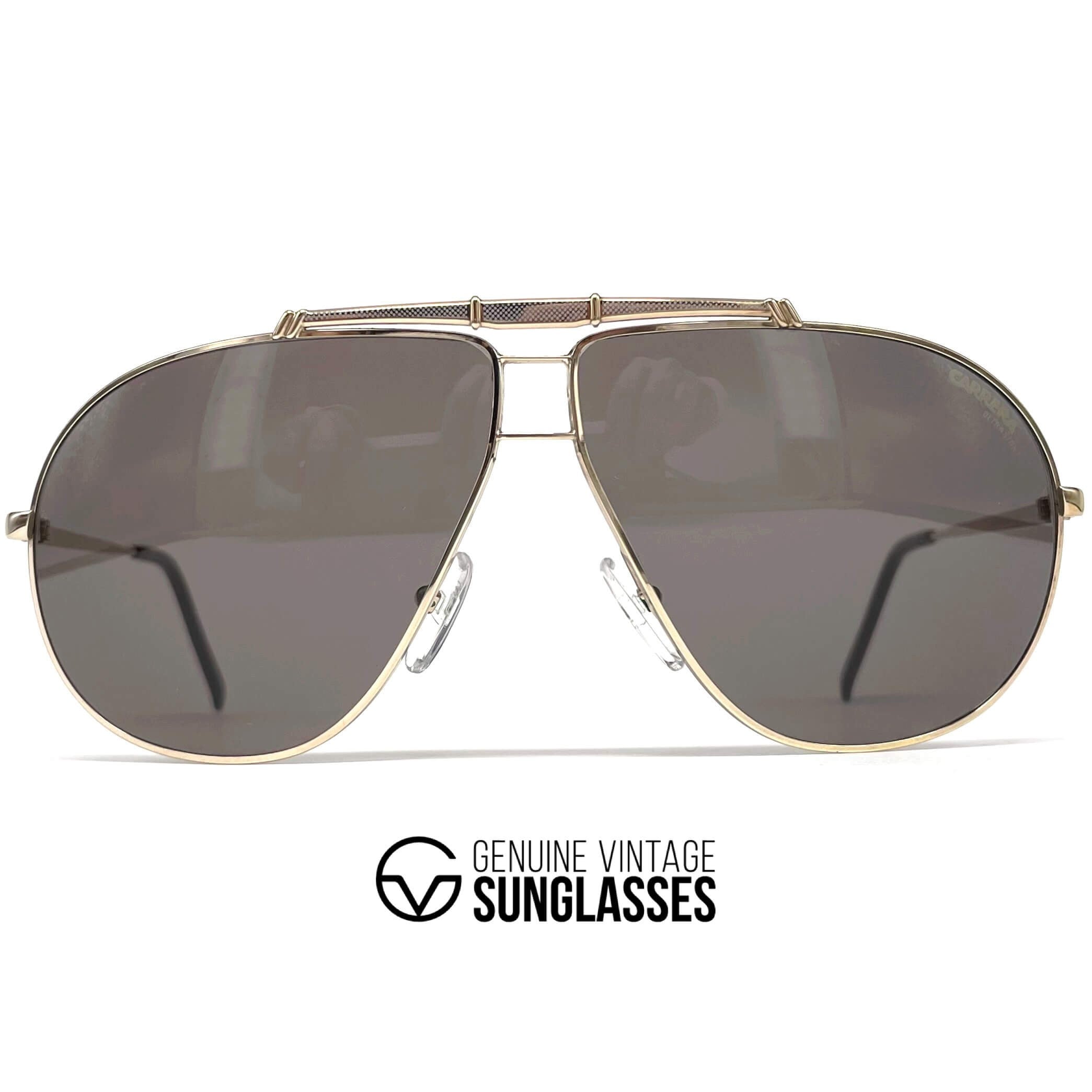 Vintage CARRERA 5401 "Ultrasight" gold aviator sunglasses