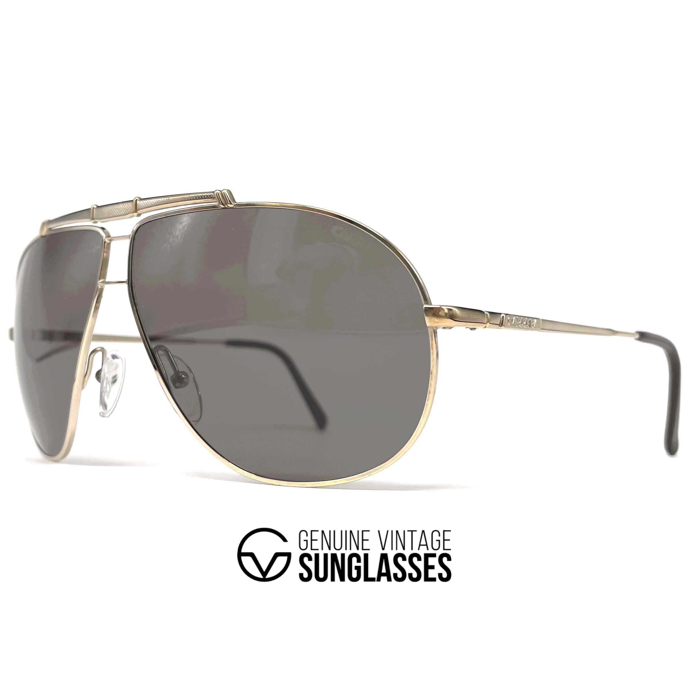 Vintage CARRERA 5401 "Ultrasight" gold aviator sunglasses