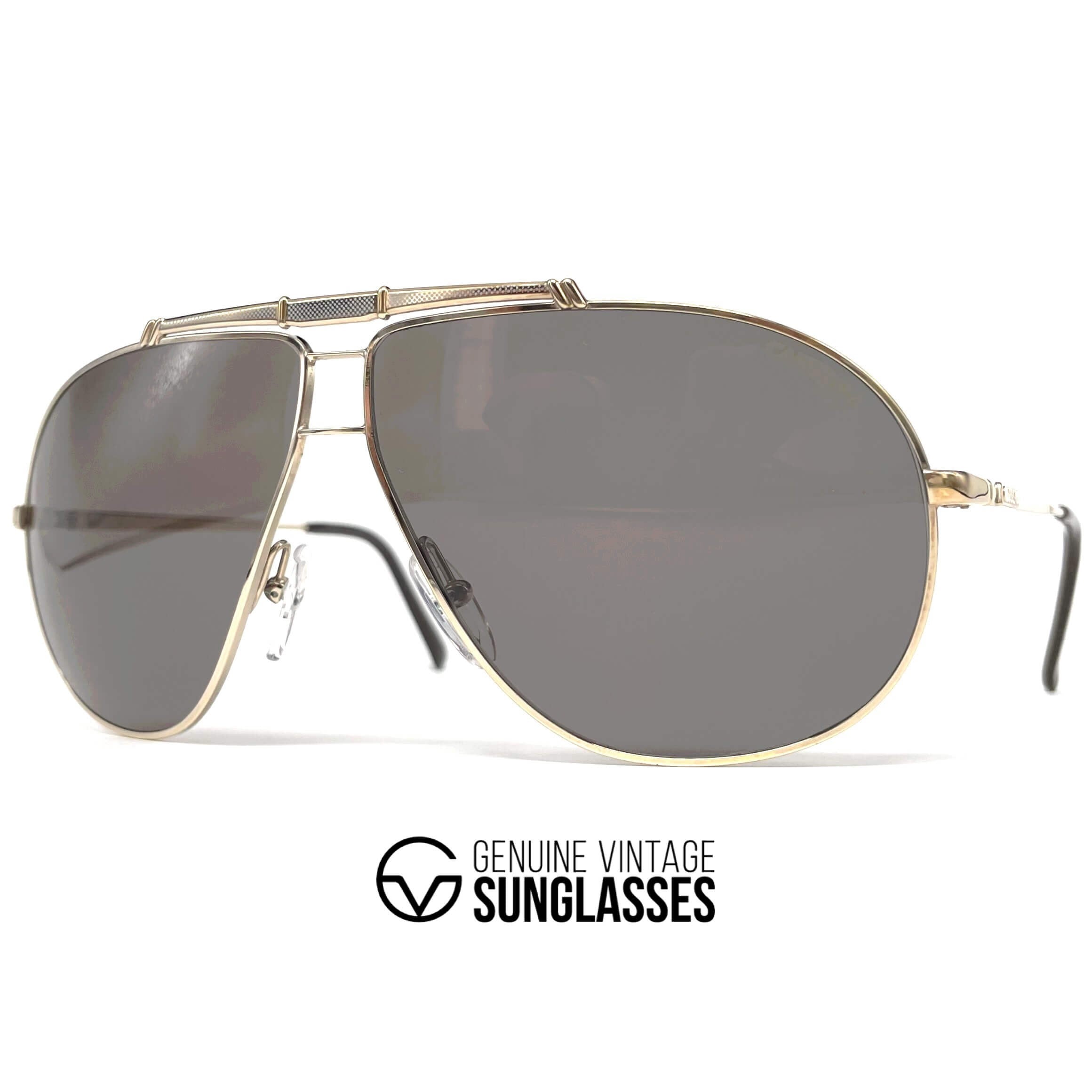 Vintage CARRERA 5401 "Ultrasight" gold aviator sunglasses
