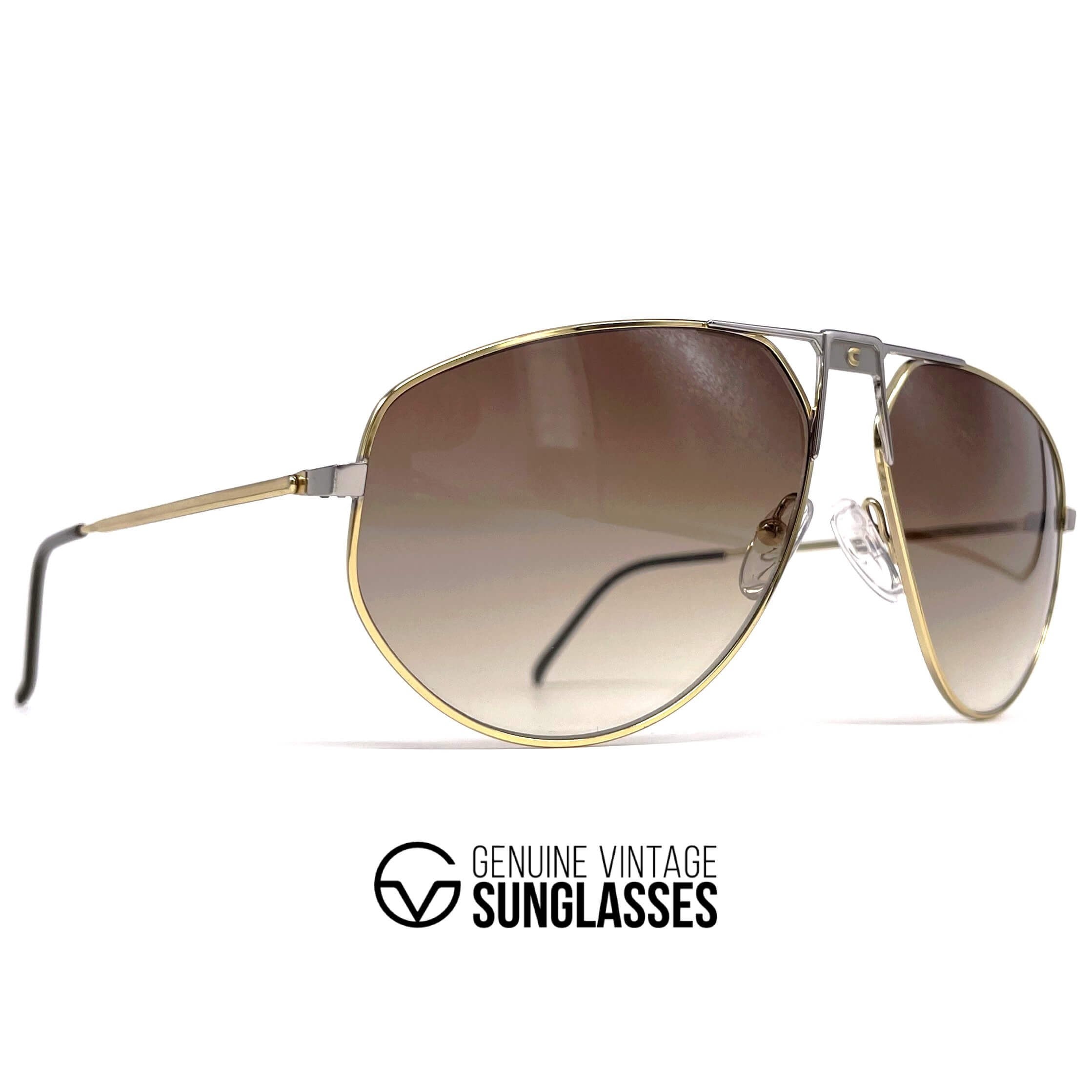 Vintage CARRERA 5410 Brad Pitt brown aviator sunglasses