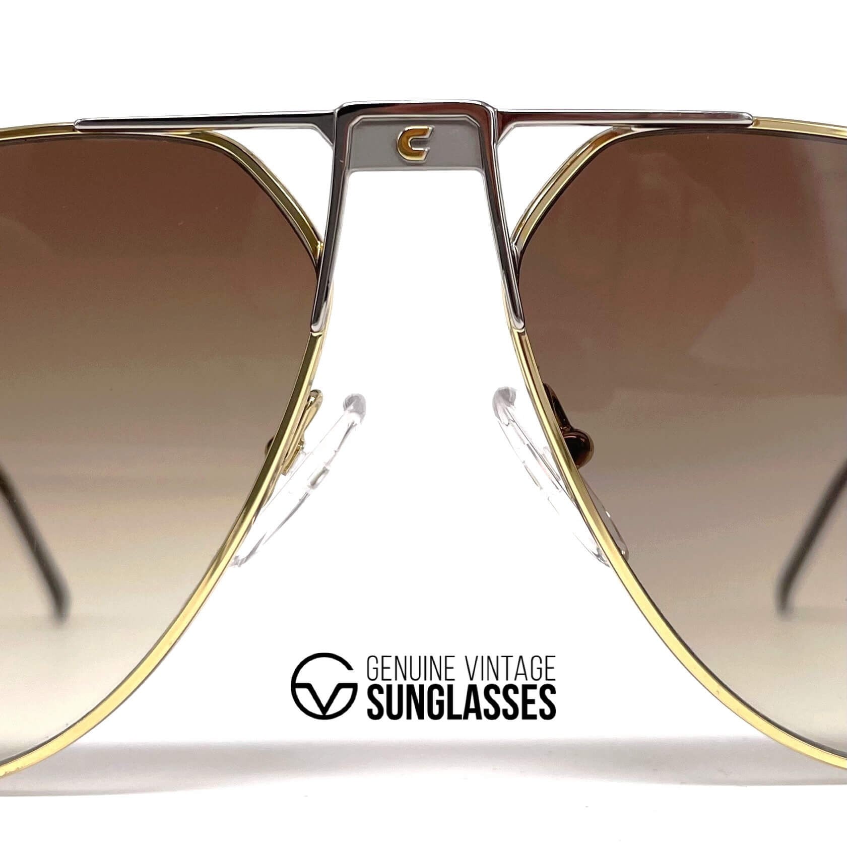 Vintage CARRERA 5410 Brad Pitt brown aviator sunglasses