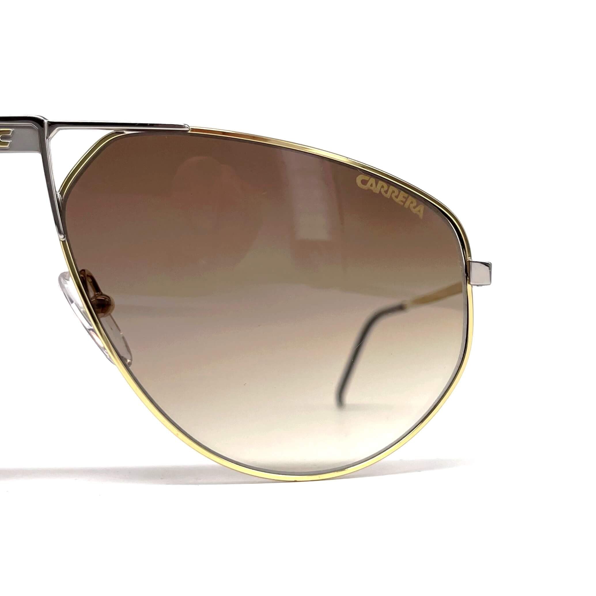 Vintage CARRERA 5410 Brad Pitt brown aviator sunglasses