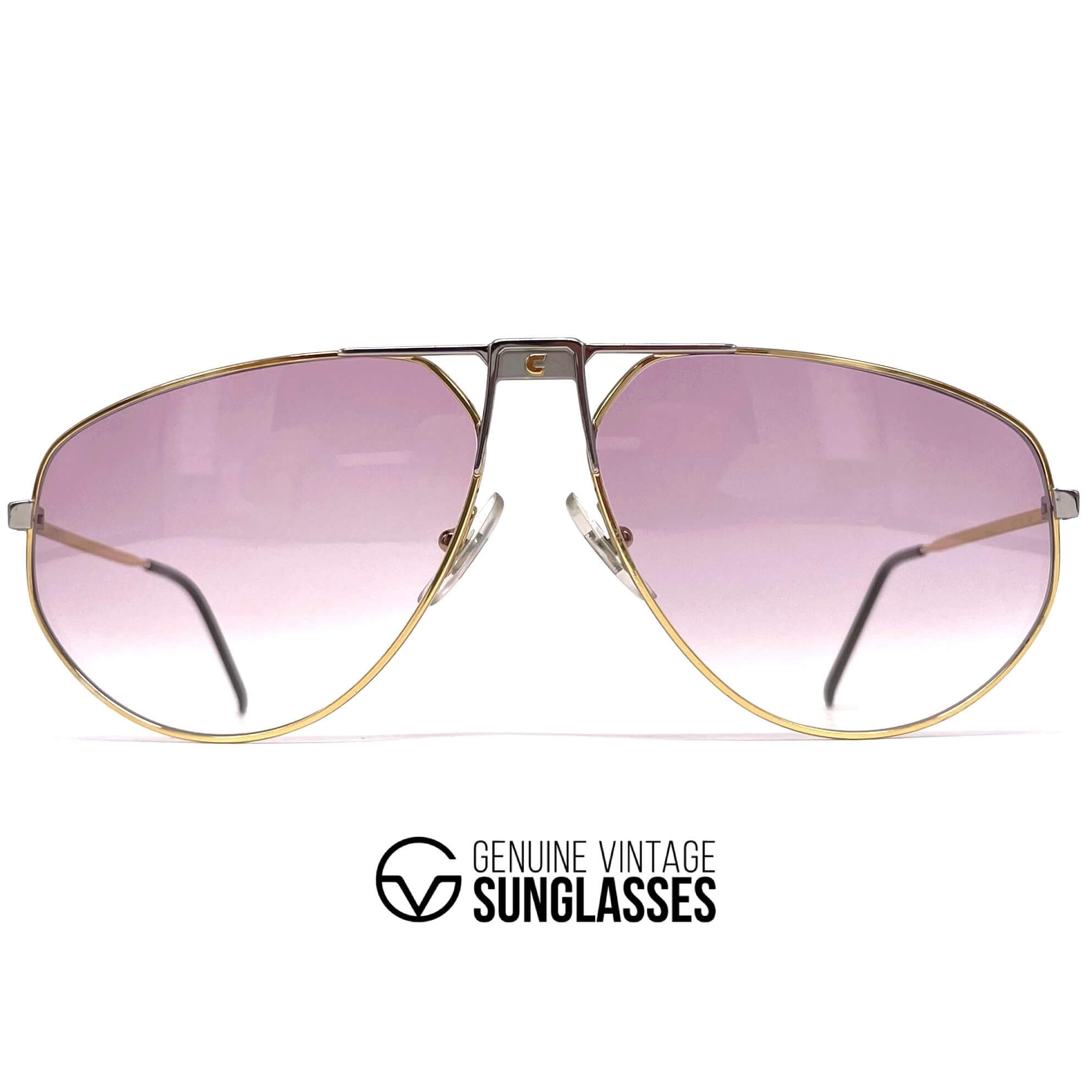 Vintage CARRERA 5410 "Brad Pitt" pink aviator sunglasses