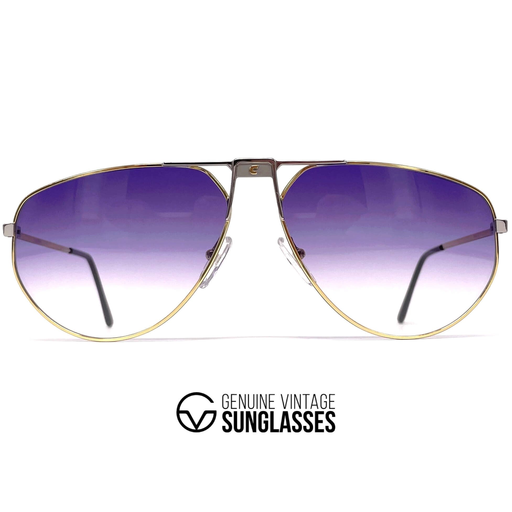 Vintage CARRERA 5410 "Brad Pitt" purple aviator sunglasses