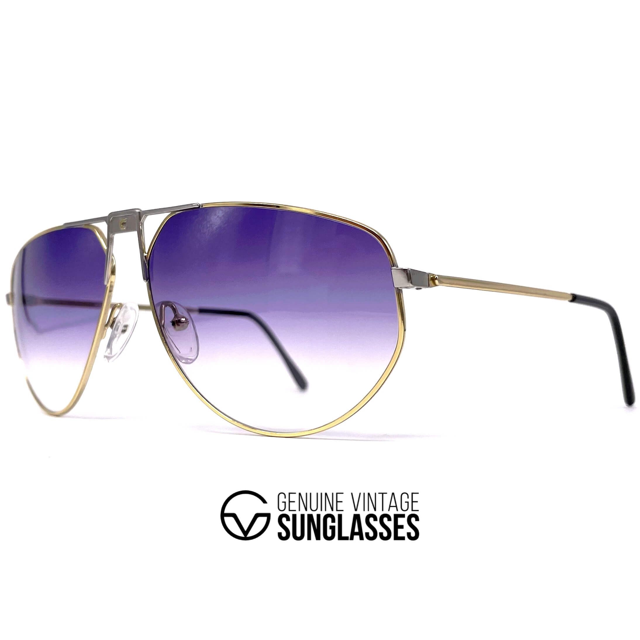 Vintage CARRERA 5410 "Brad Pitt" purple aviator sunglasses