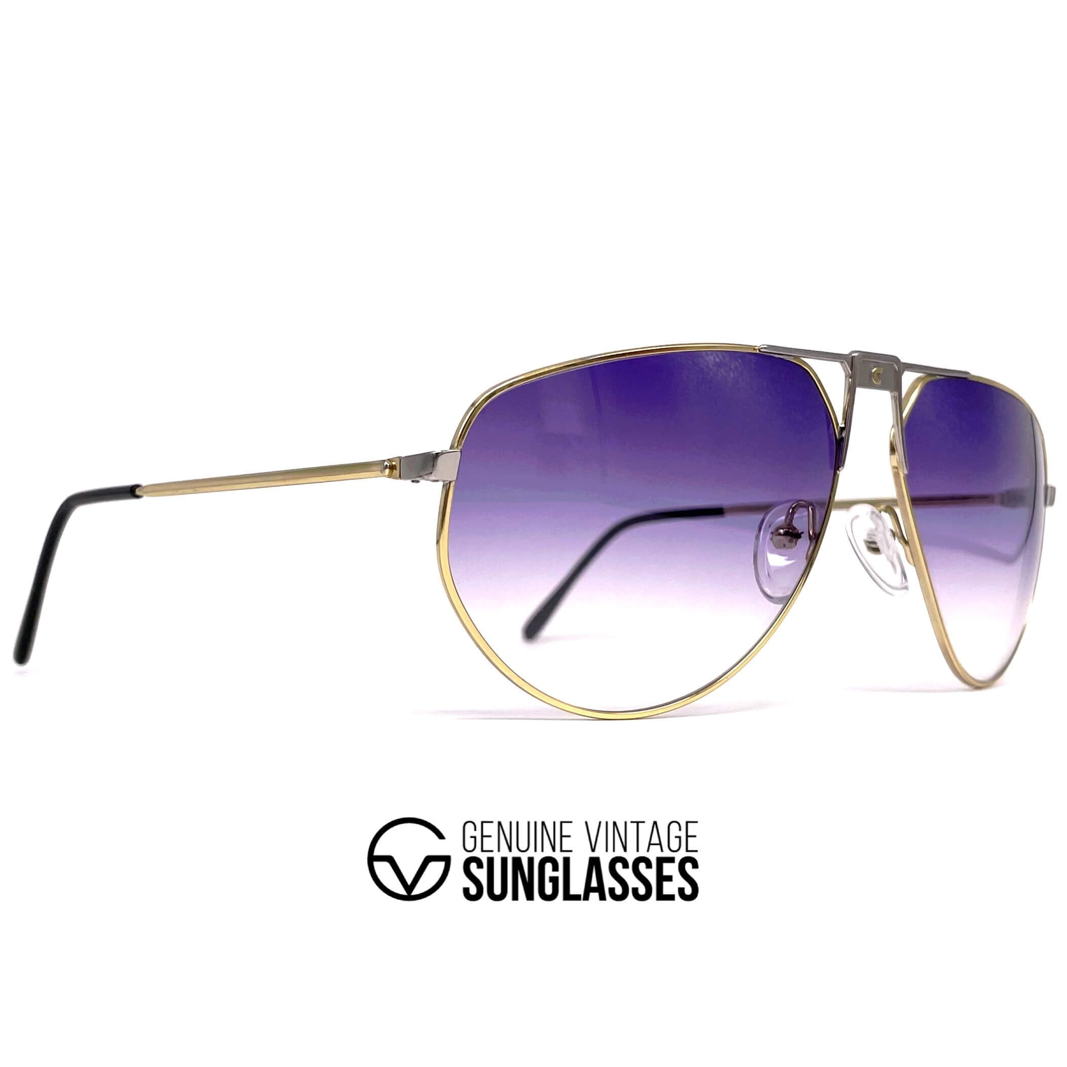 Vintage CARRERA 5410 "Brad Pitt" purple aviator sunglasses
