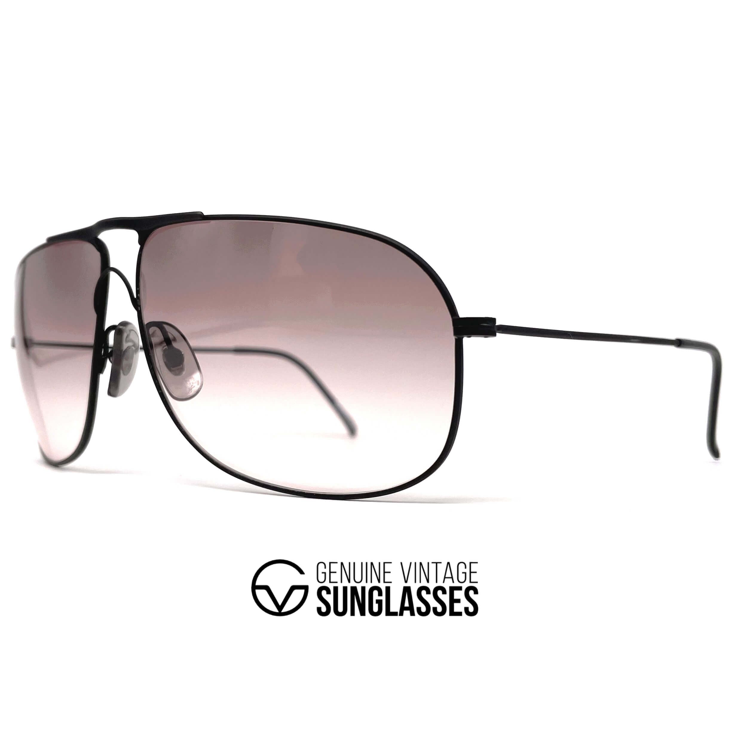 Vintage CARRERA 5422 black metal aviator sunglasses