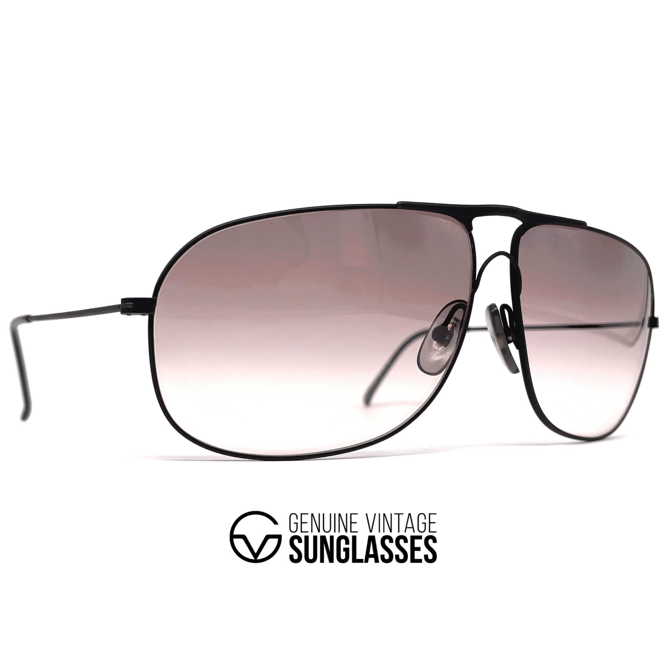 Vintage CARRERA 5422 black metal aviator sunglasses