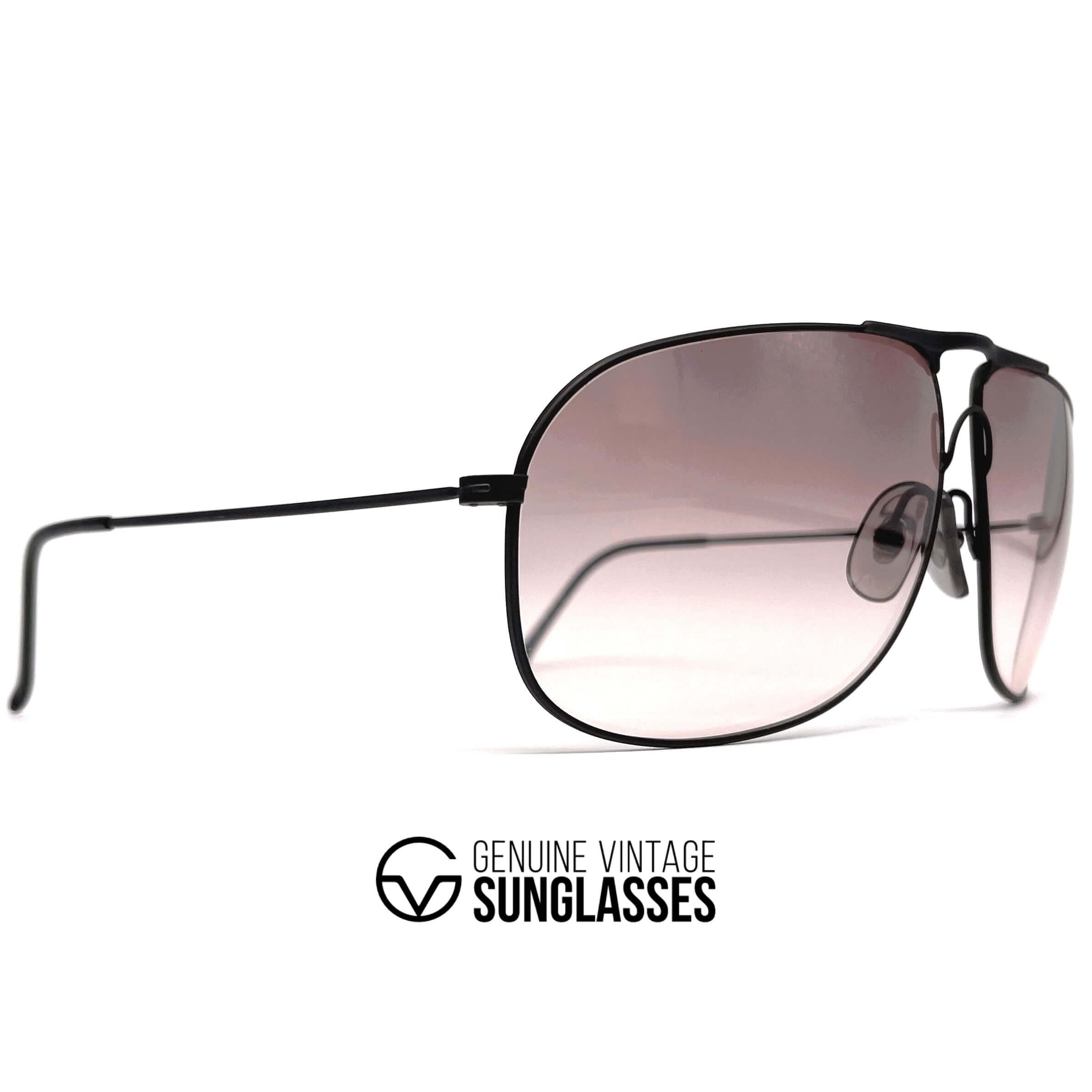 Vintage CARRERA 5422 black metal aviator sunglasses