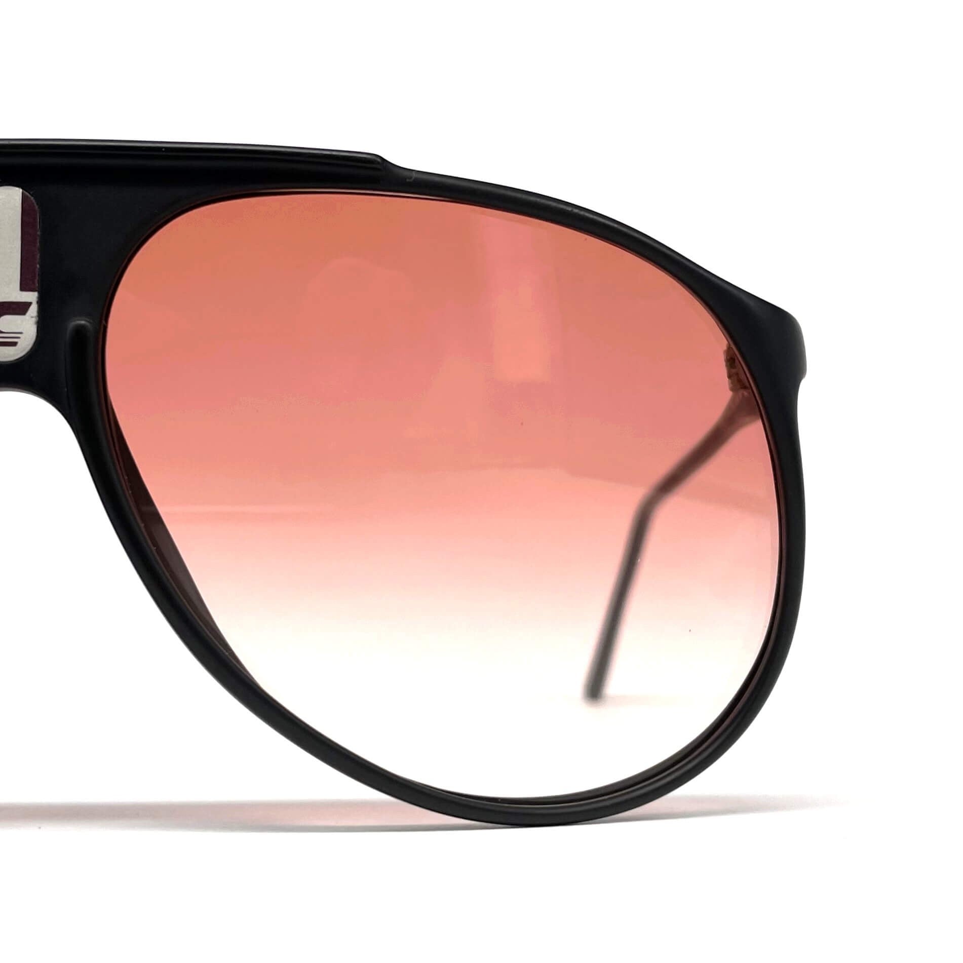 Vintage CARRERA 5424E "C-Vision 400" black red aviator sunglasses