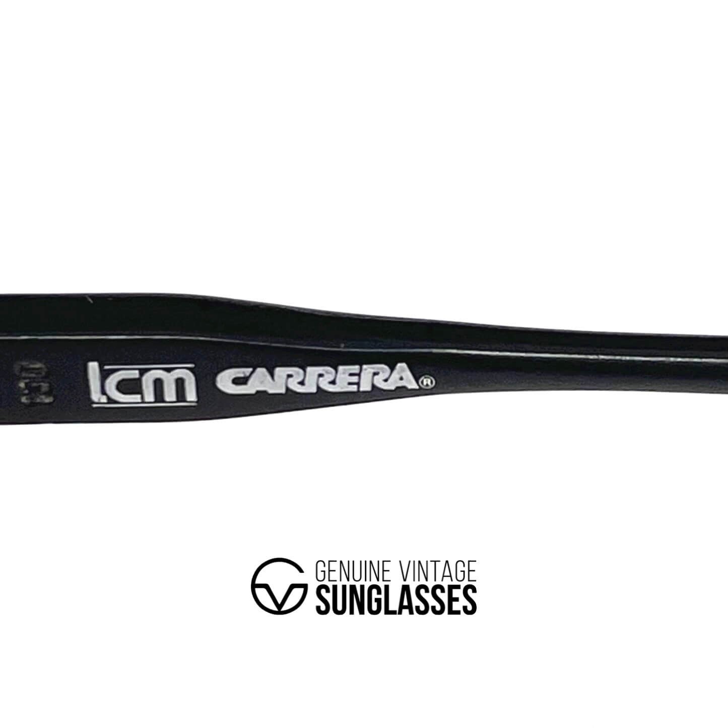 Vintage CARRERA 5424E "C-Vision 400" black red aviator sunglasses