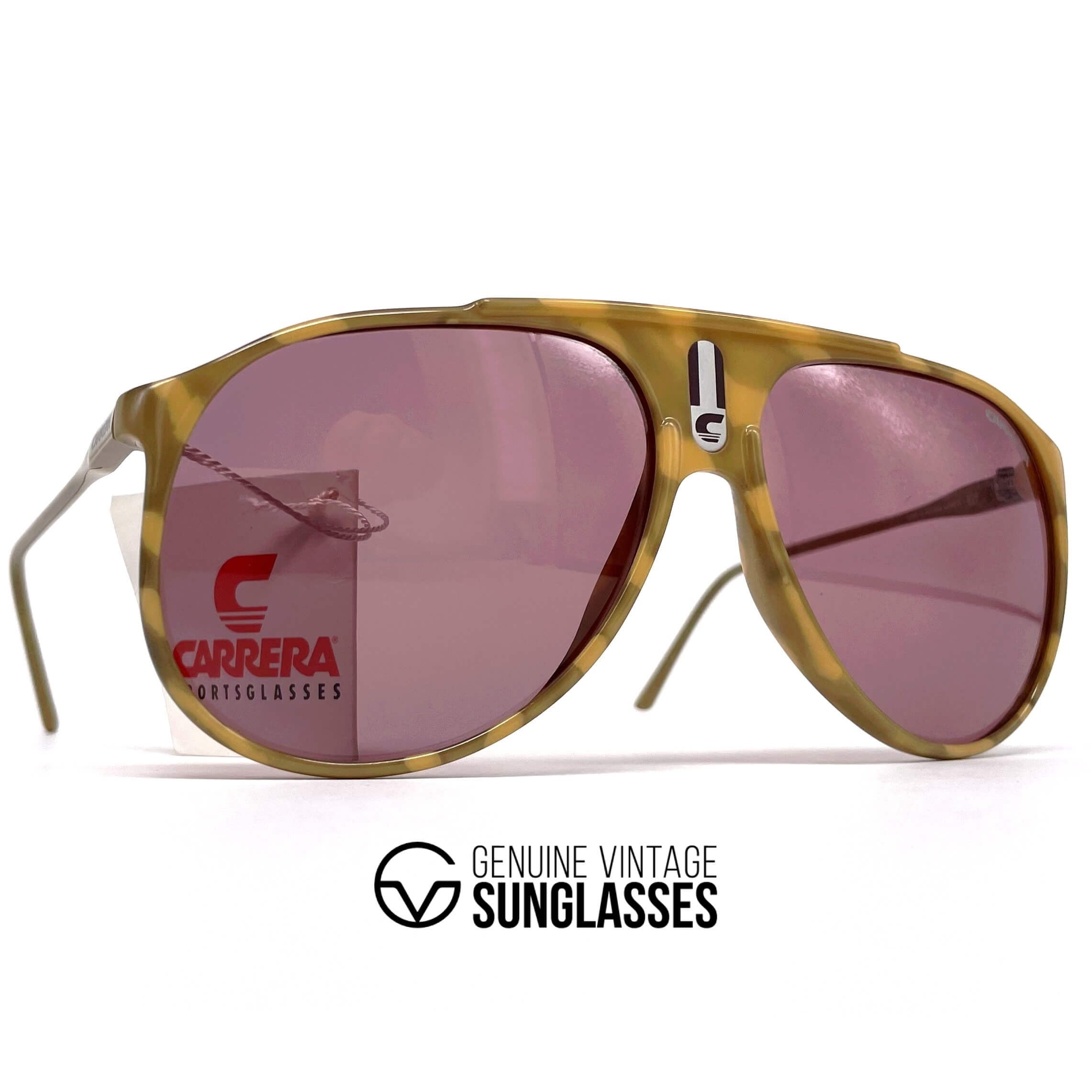 Vintage CARRERA 5424E "C-Vision 400" XL aviator sunglasses