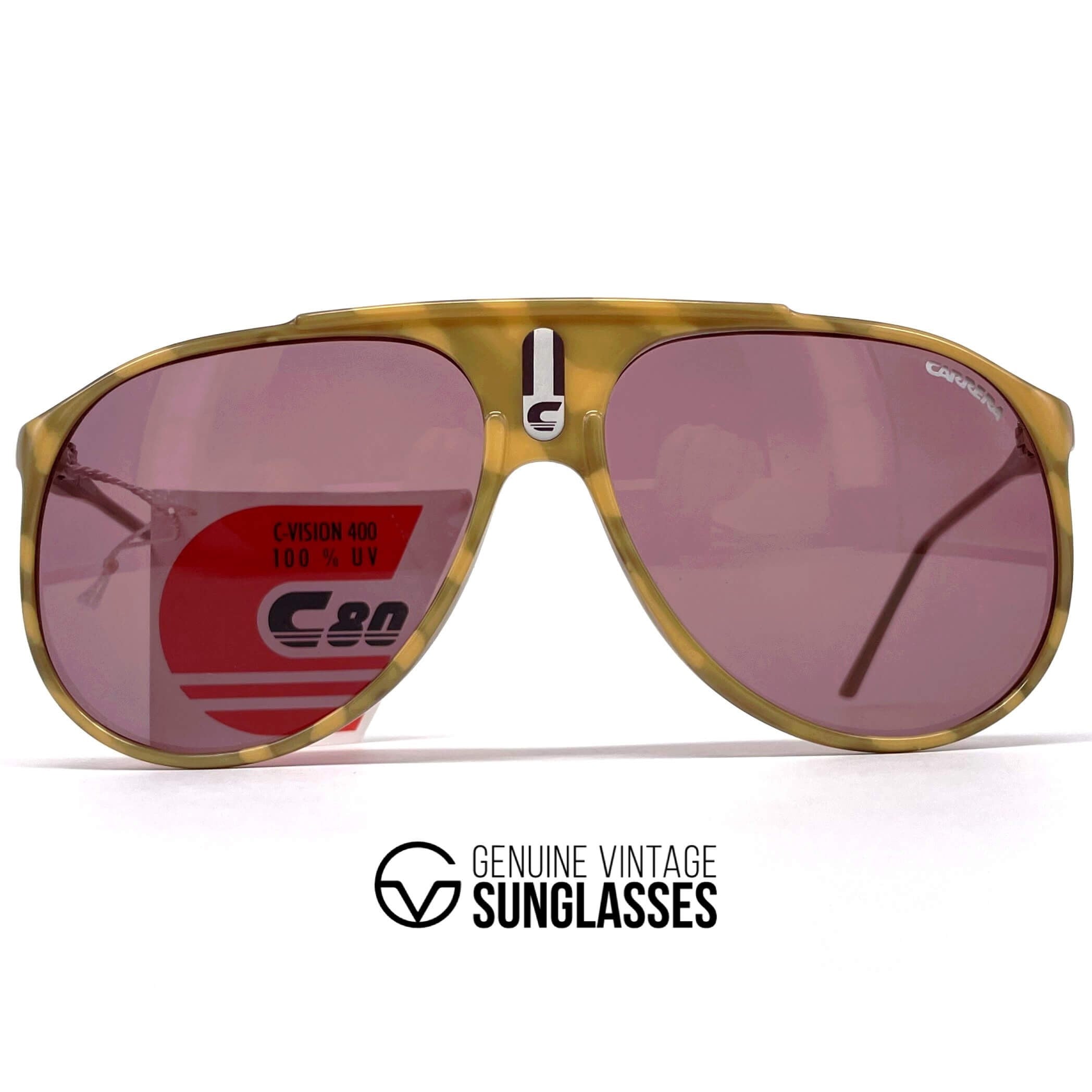 Vintage CARRERA 5424E "C-Vision 400" XL aviator sunglasses