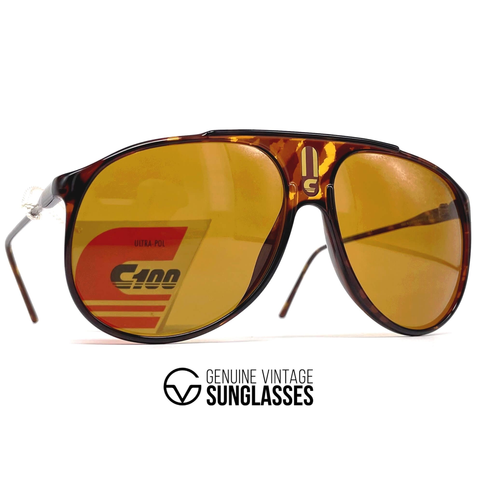 Vintage CARRERA 5424E "Ultrapol" dark havana polarized sunglasses
