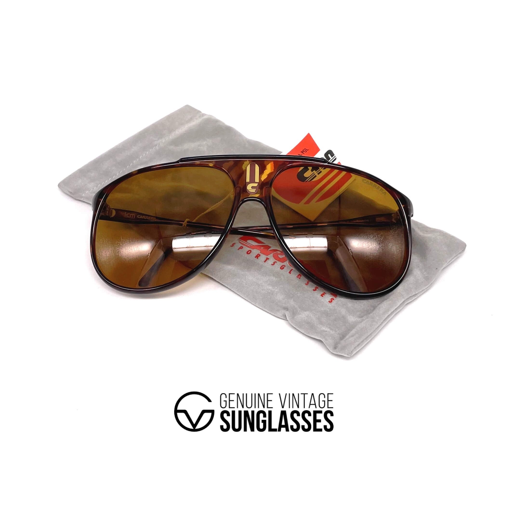 Vintage CARRERA 5424E "Ultrapol" dark havana polarized sunglasses