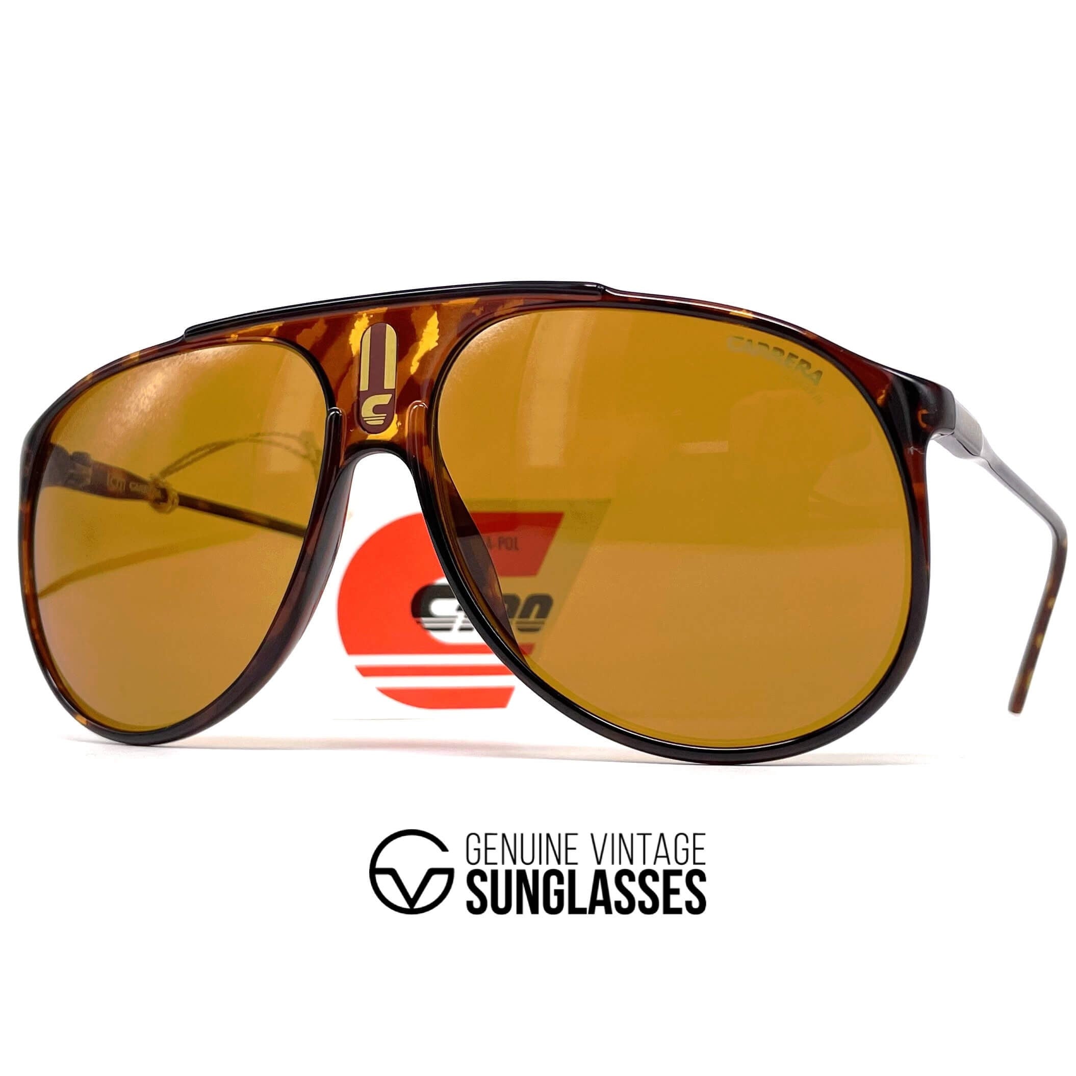 Vintage CARRERA 5424E "Ultrapol" dark havana polarized sunglasses