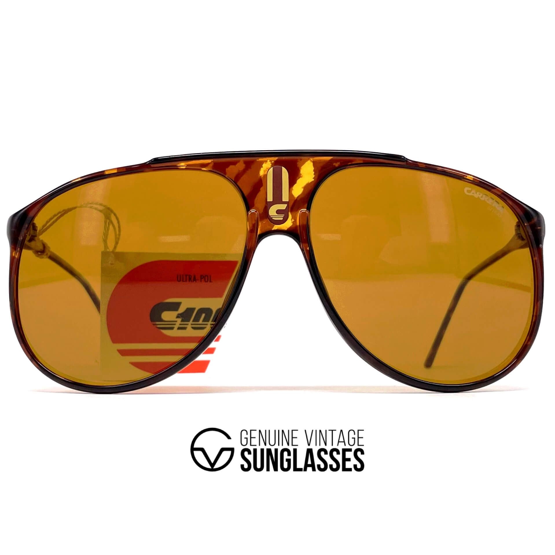 Vintage CARRERA 5424E "Ultrapol" dark havana polarized sunglasses