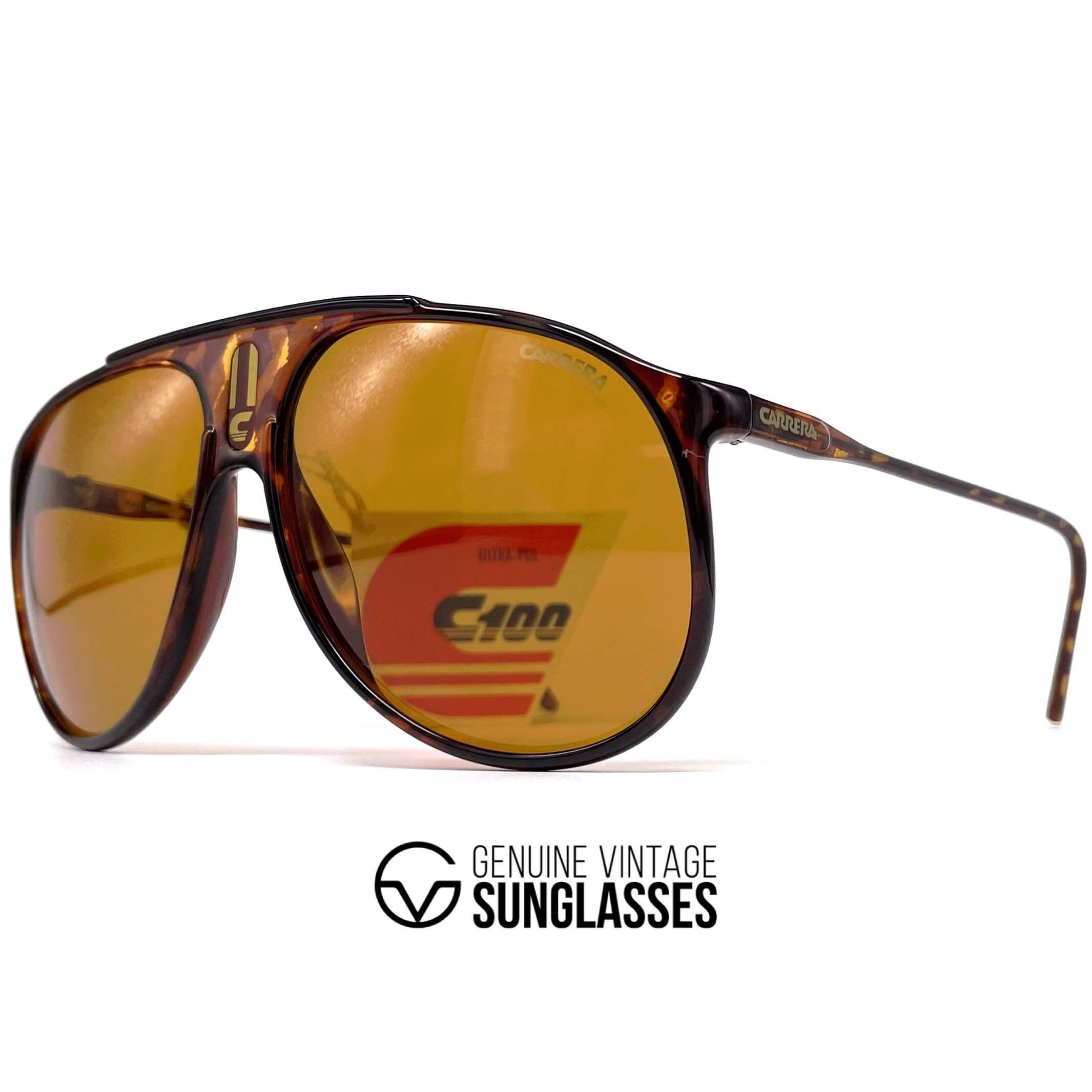 Vintage CARRERA 5424E "Ultrapol" dark havana polarized sunglasses
