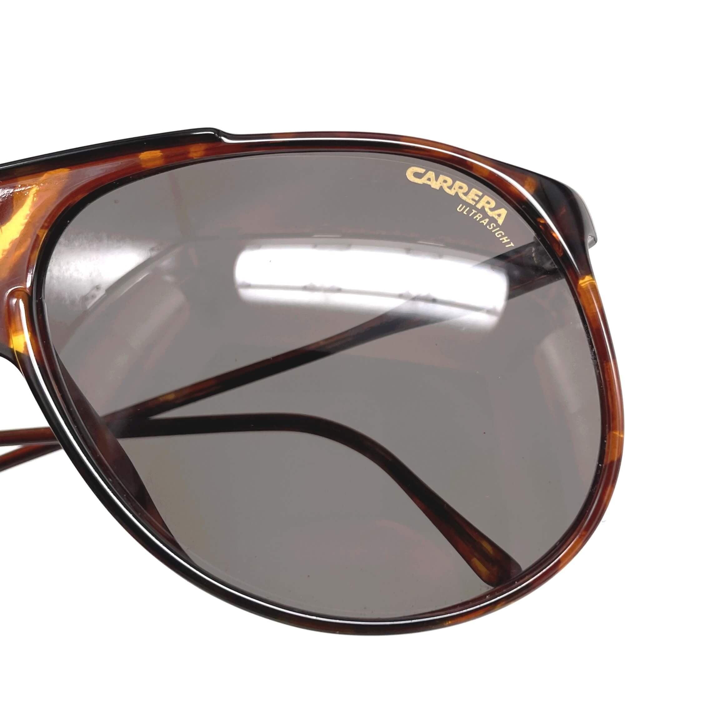 Vintage CARRERA 5424E "Ultrasight" havana aviator sunglasses