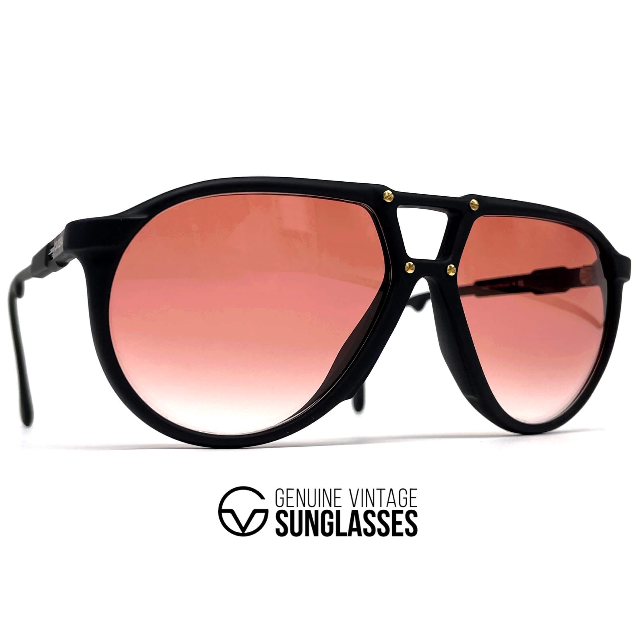 Vintage CARRERA 5434 VARIO black red aviator sunglasses