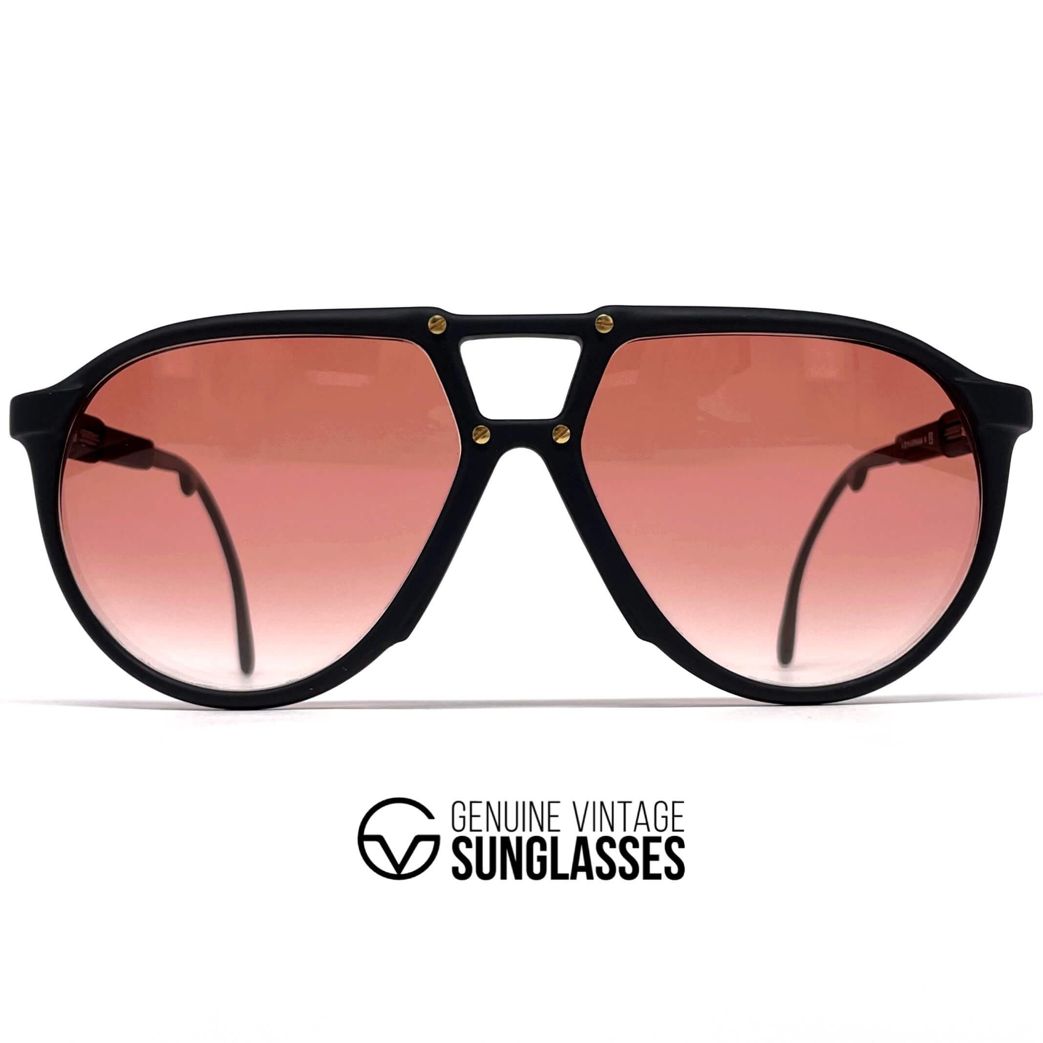 Vintage CARRERA 5434 VARIO black red aviator sunglasses