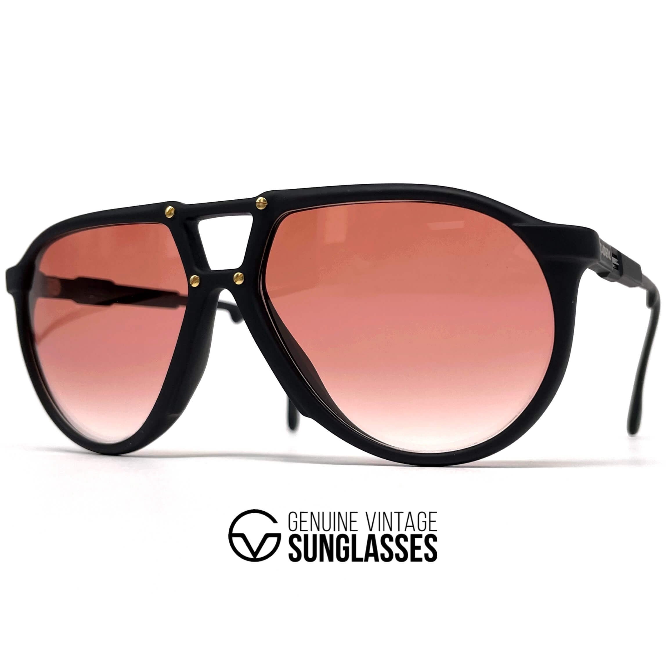 Vintage CARRERA 5434 VARIO black red aviator sunglasses