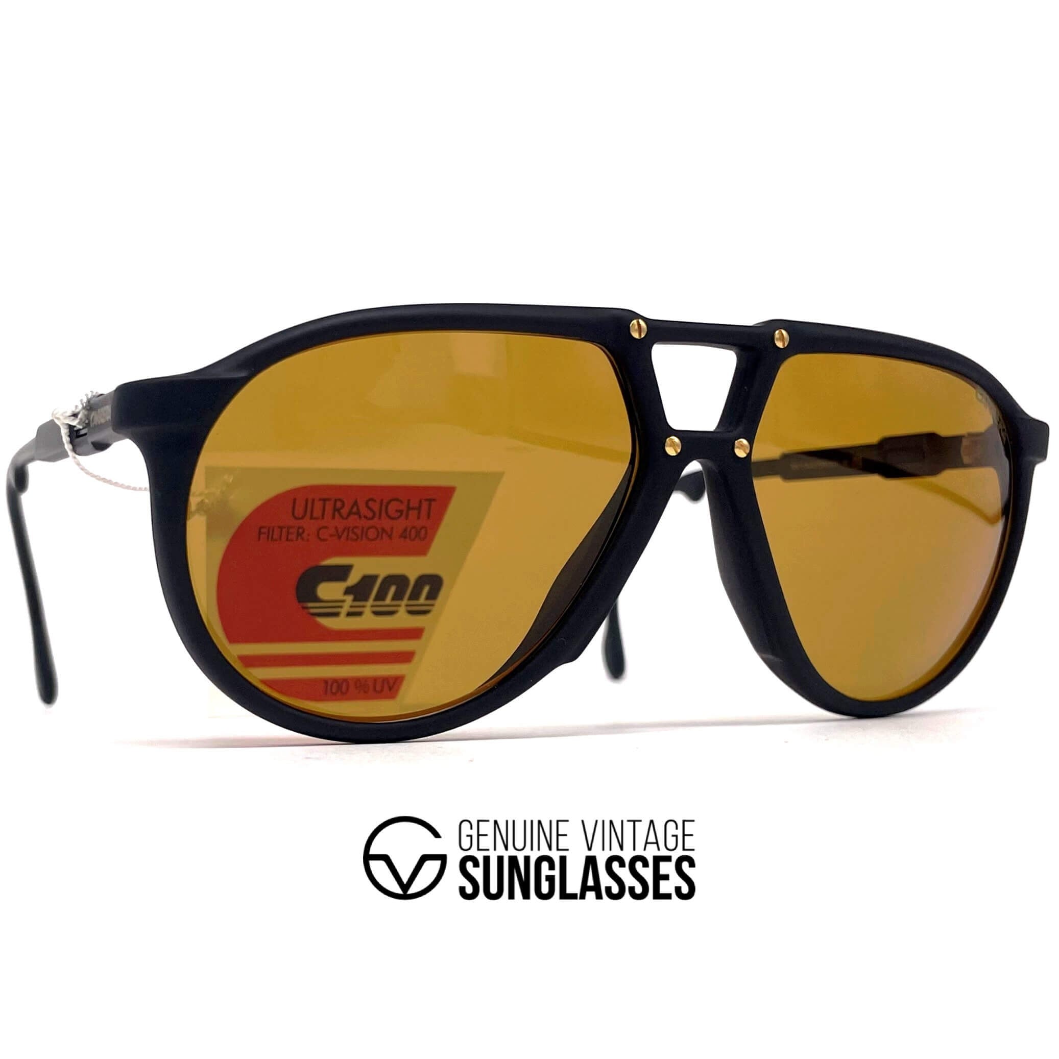 Vintage CARRERA 5434 VARIO "Ultrapol" black polarized aviator sunglasses