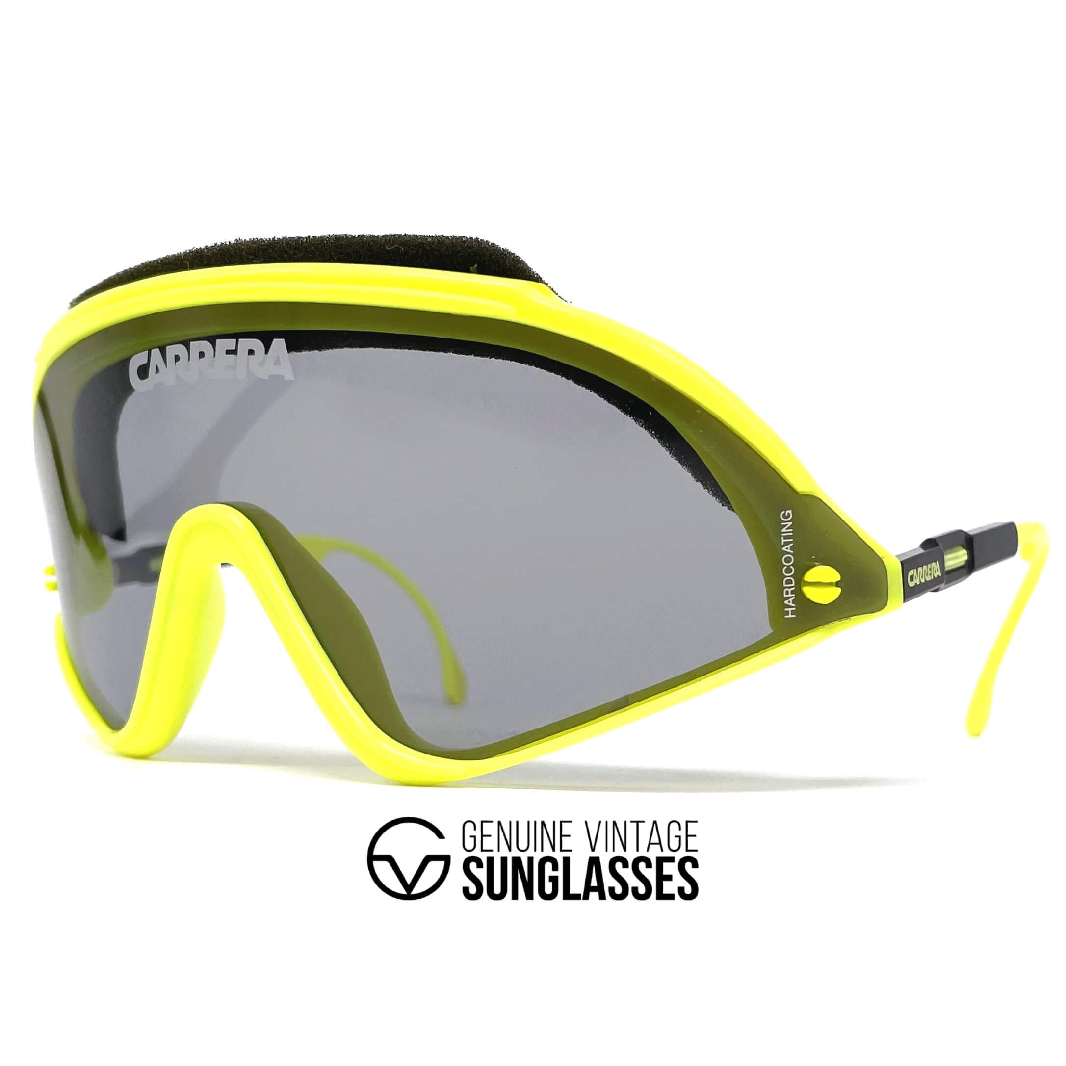 Vintage CARRERA 5435 VARIO yellow sports sunglasses