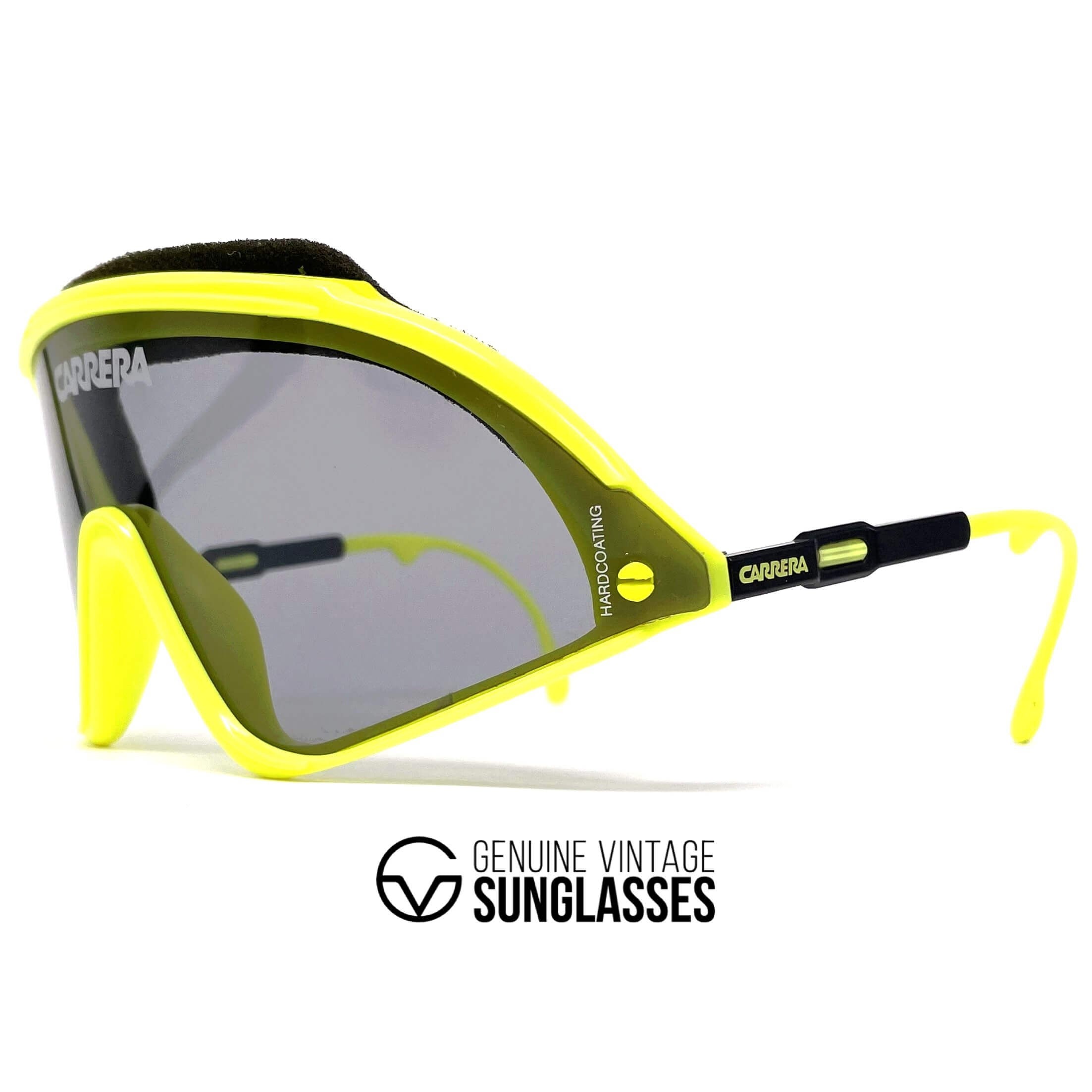 Vintage CARRERA 5435 VARIO yellow sports sunglasses