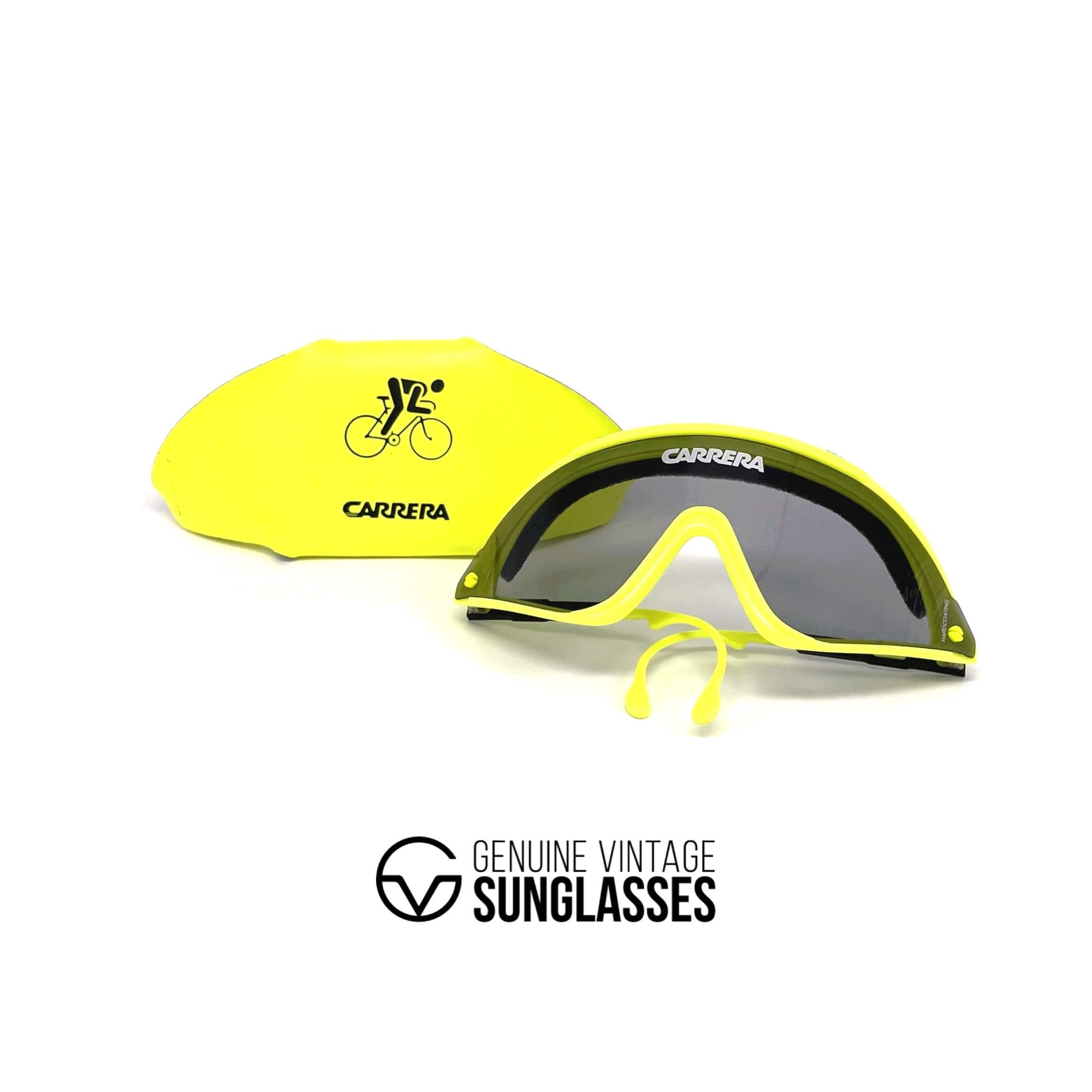 Vintage CARRERA 5435 VARIO yellow sports sunglasses