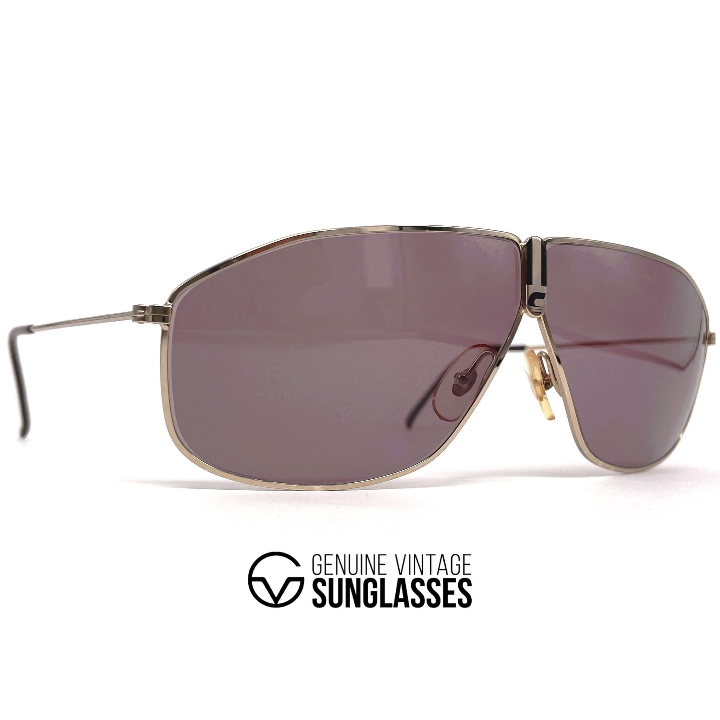 Vintage CARRERA 5438 "Ultrasight" gold aviator sunglasses