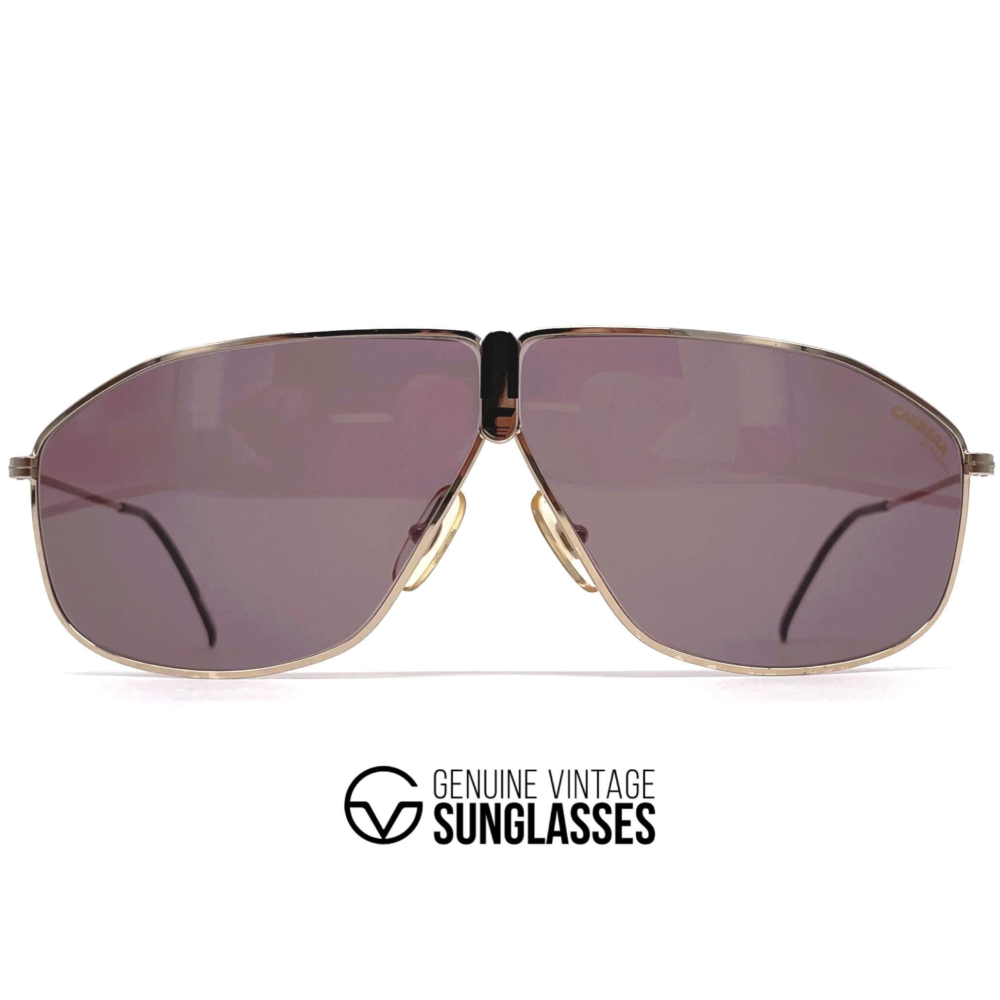 Vintage CARRERA 5438 "Ultrasight" gold aviator sunglasses