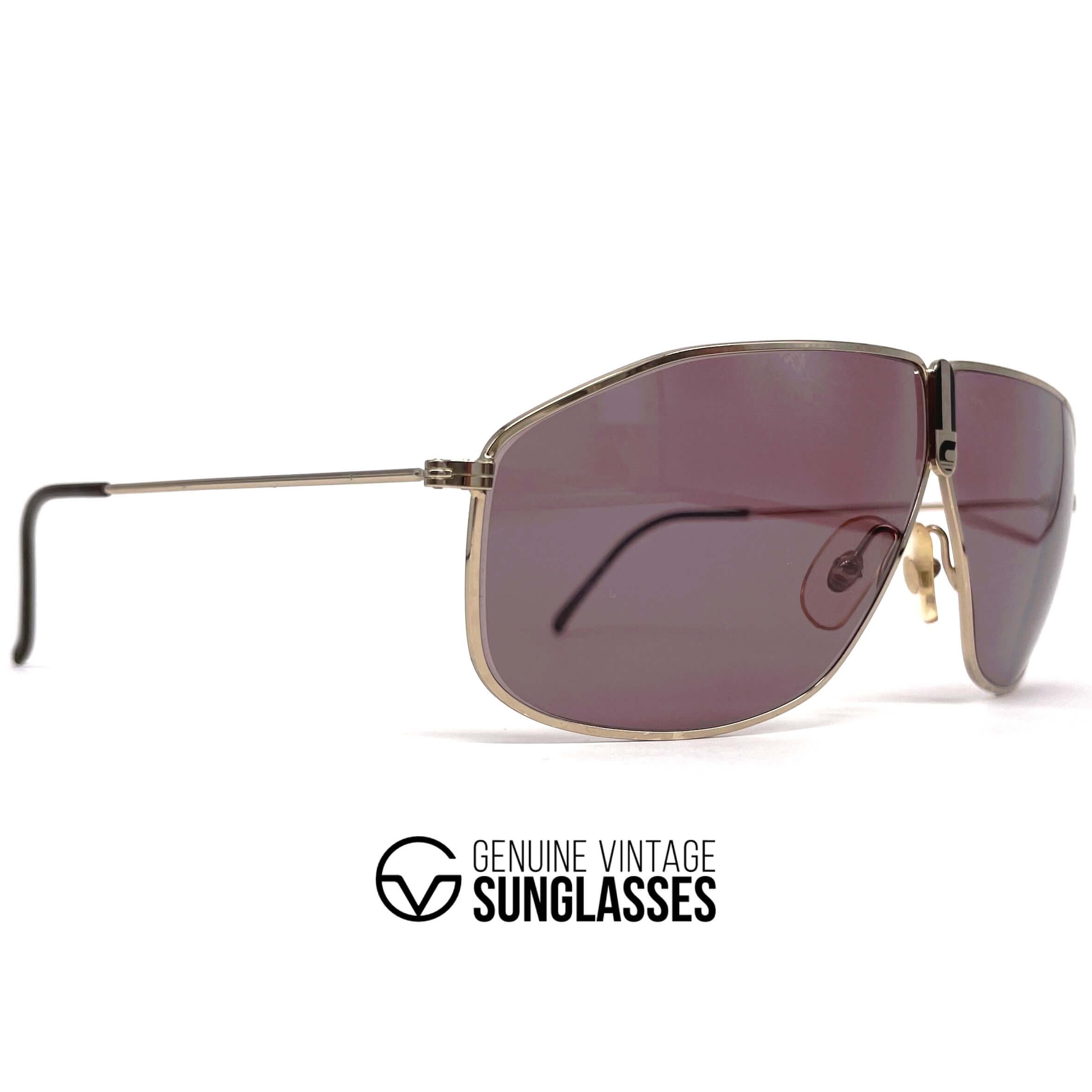 Vintage CARRERA 5438 "Ultrasight" gold aviator sunglasses