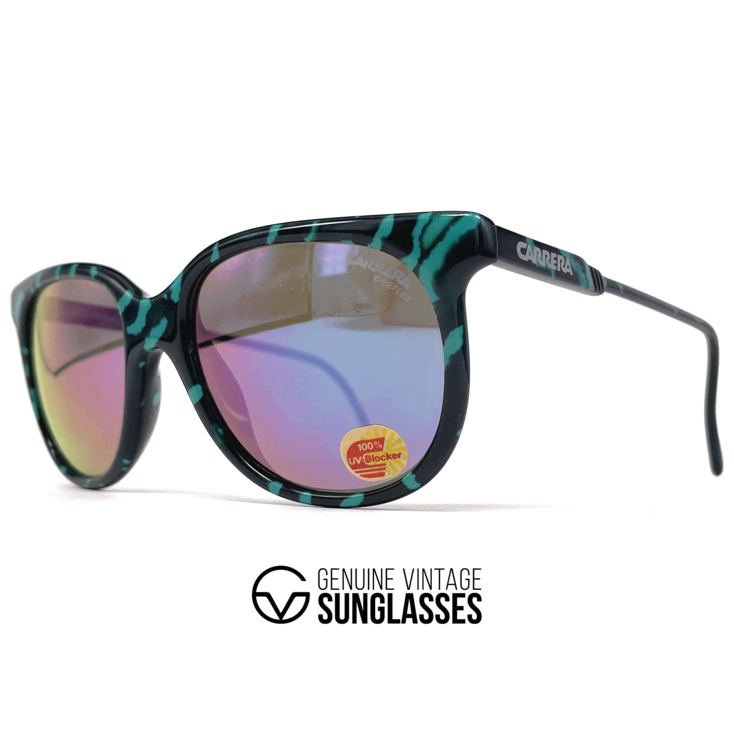 Vintage CARRERA 5445 "C-Reflex" mirrored designer sunglasses