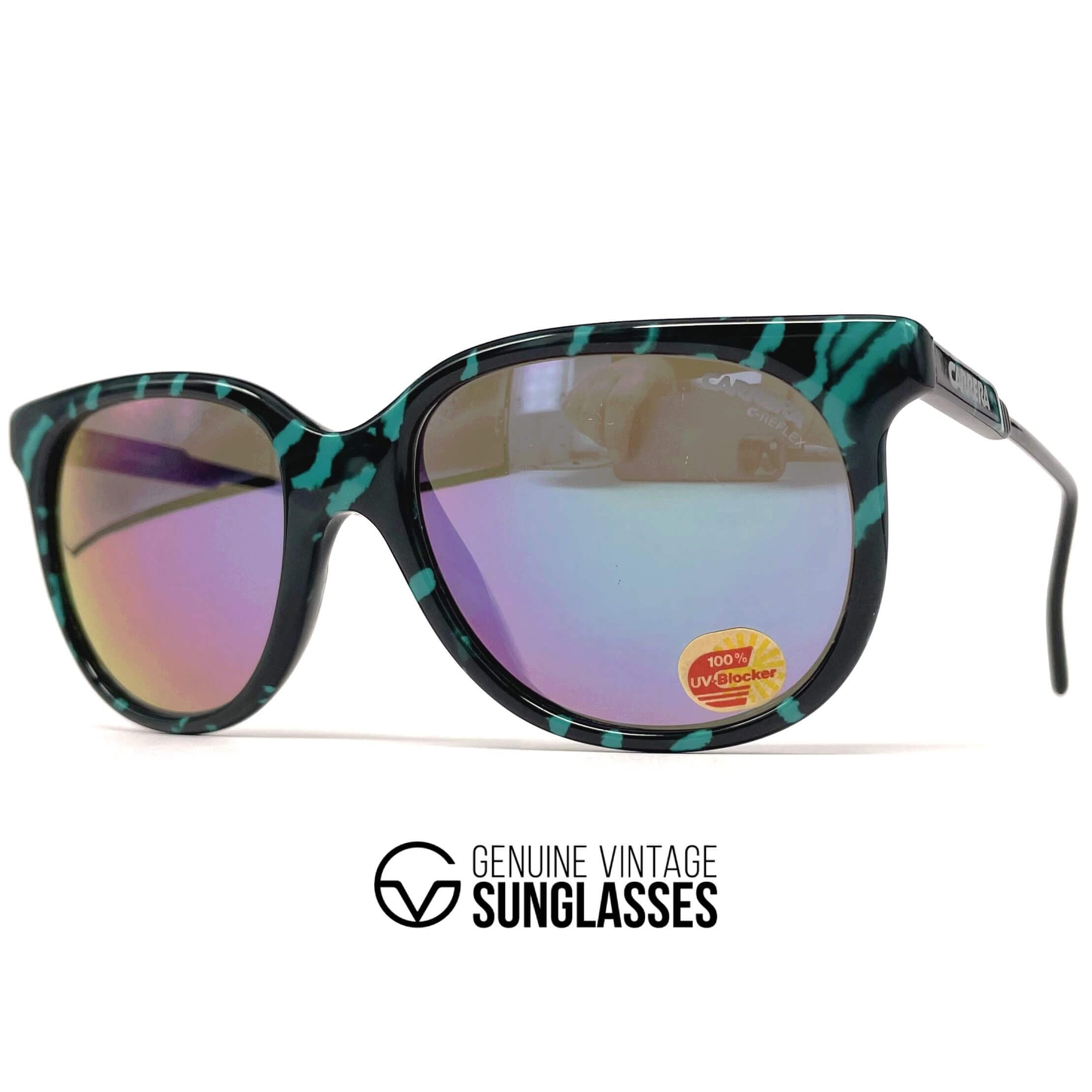 Vintage CARRERA 5445 "C-Reflex" mirrored designer sunglasses