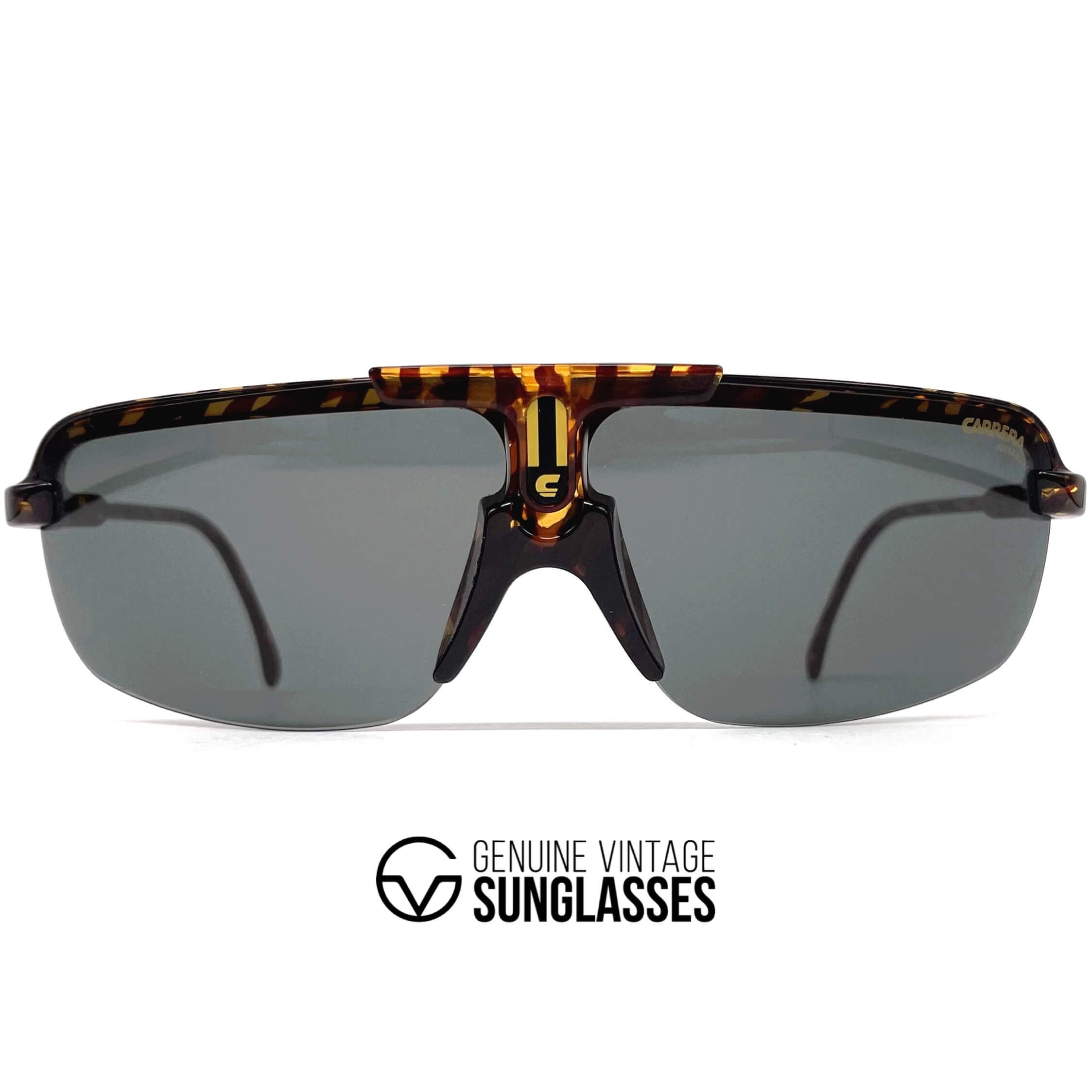 Vintage CARRERA 5466 "Ultrasight" rimless aviator designer sunglasses