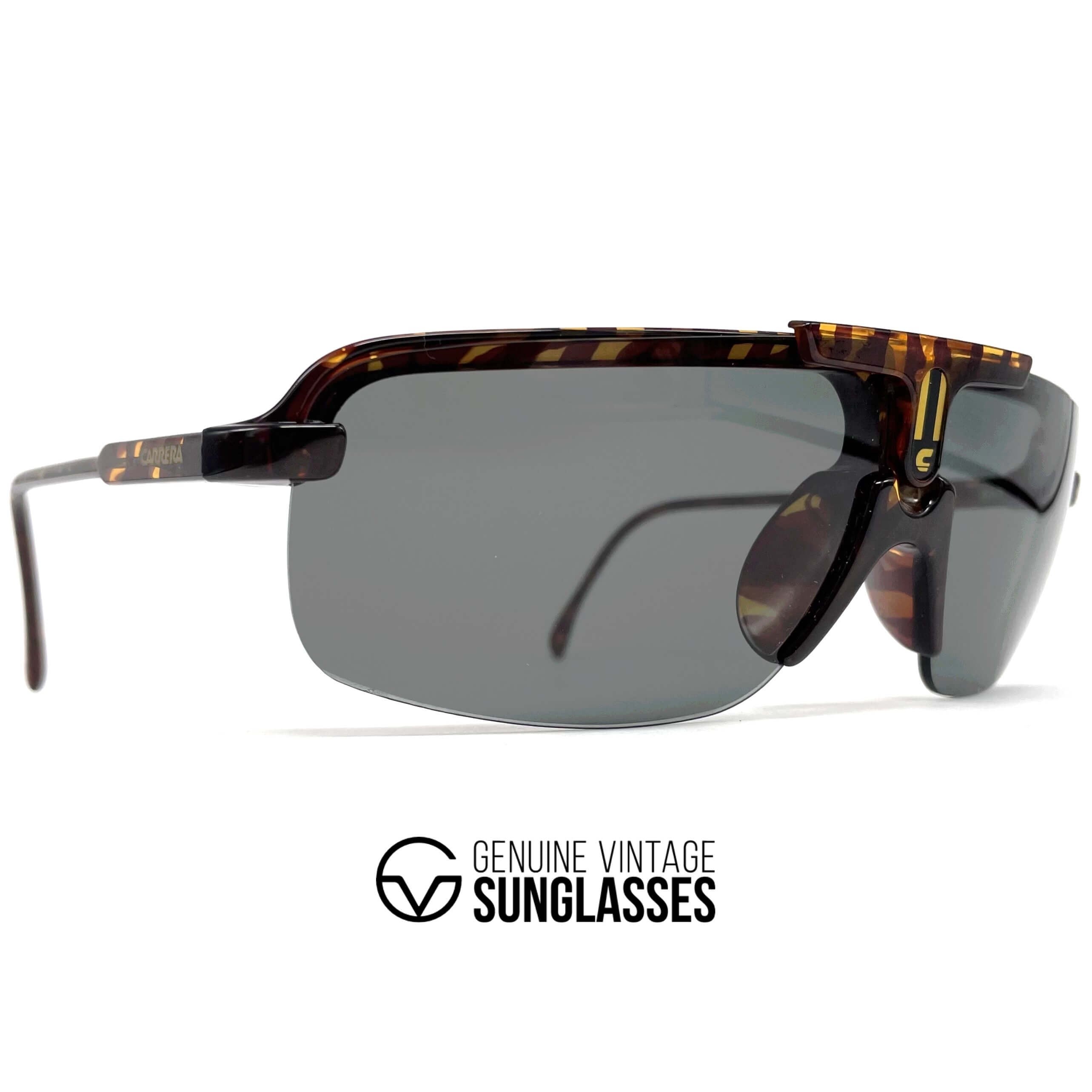Vintage CARRERA 5466 "Ultrasight" rimless aviator designer sunglasses