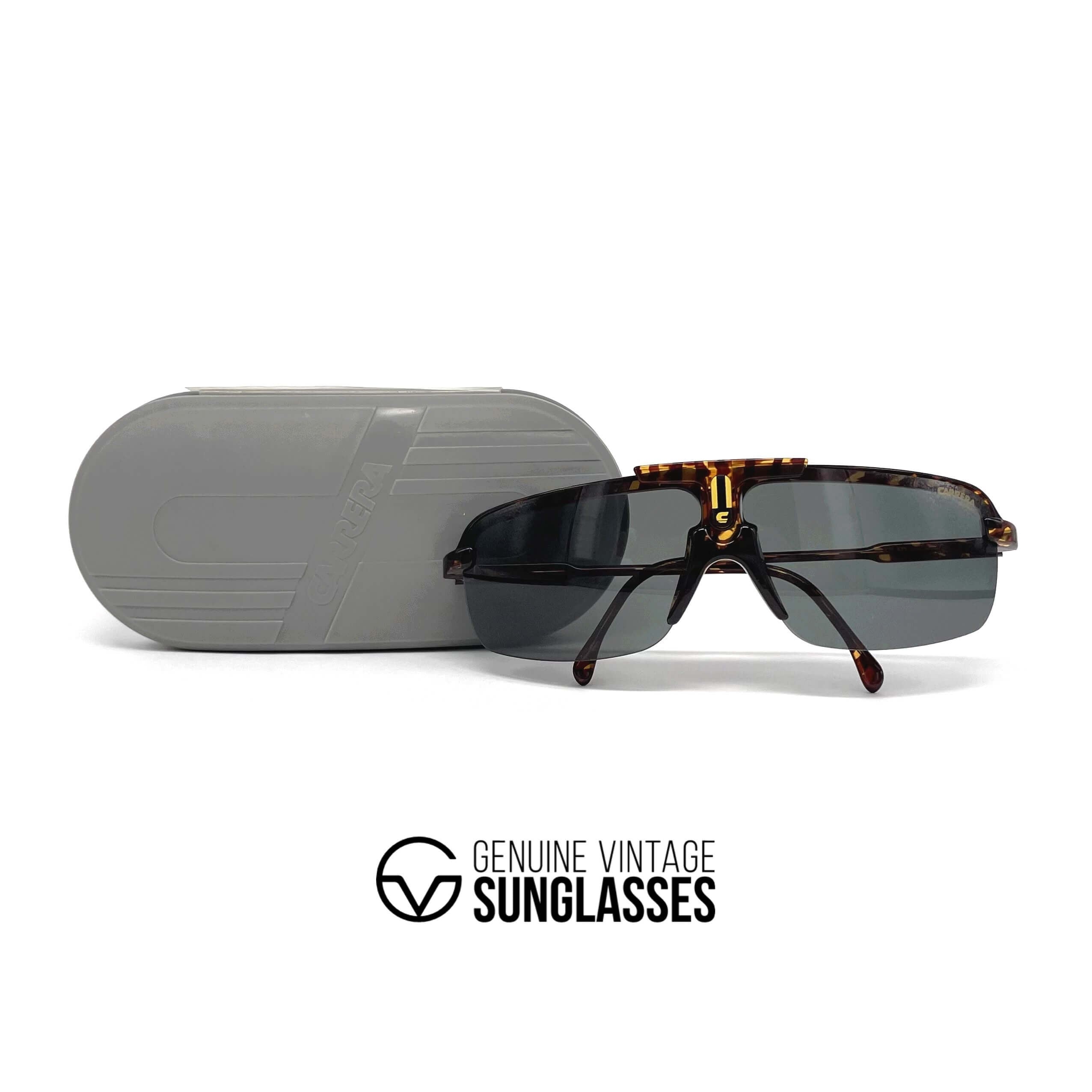 Vintage CARRERA 5466 "Ultrasight" rimless aviator designer sunglasses
