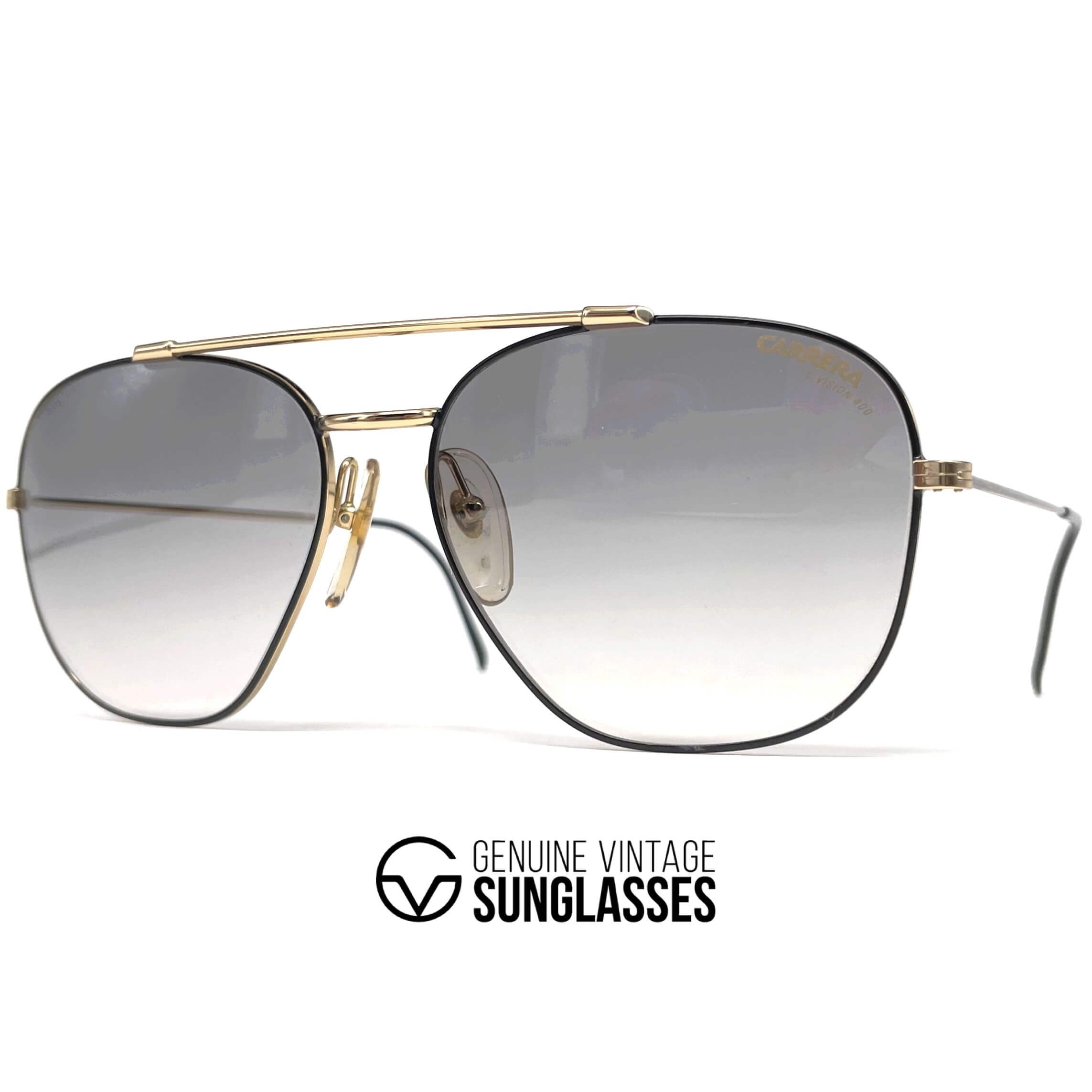Vintage CARRERA 5477 "C-Vision 400" metal aviator sunglasses