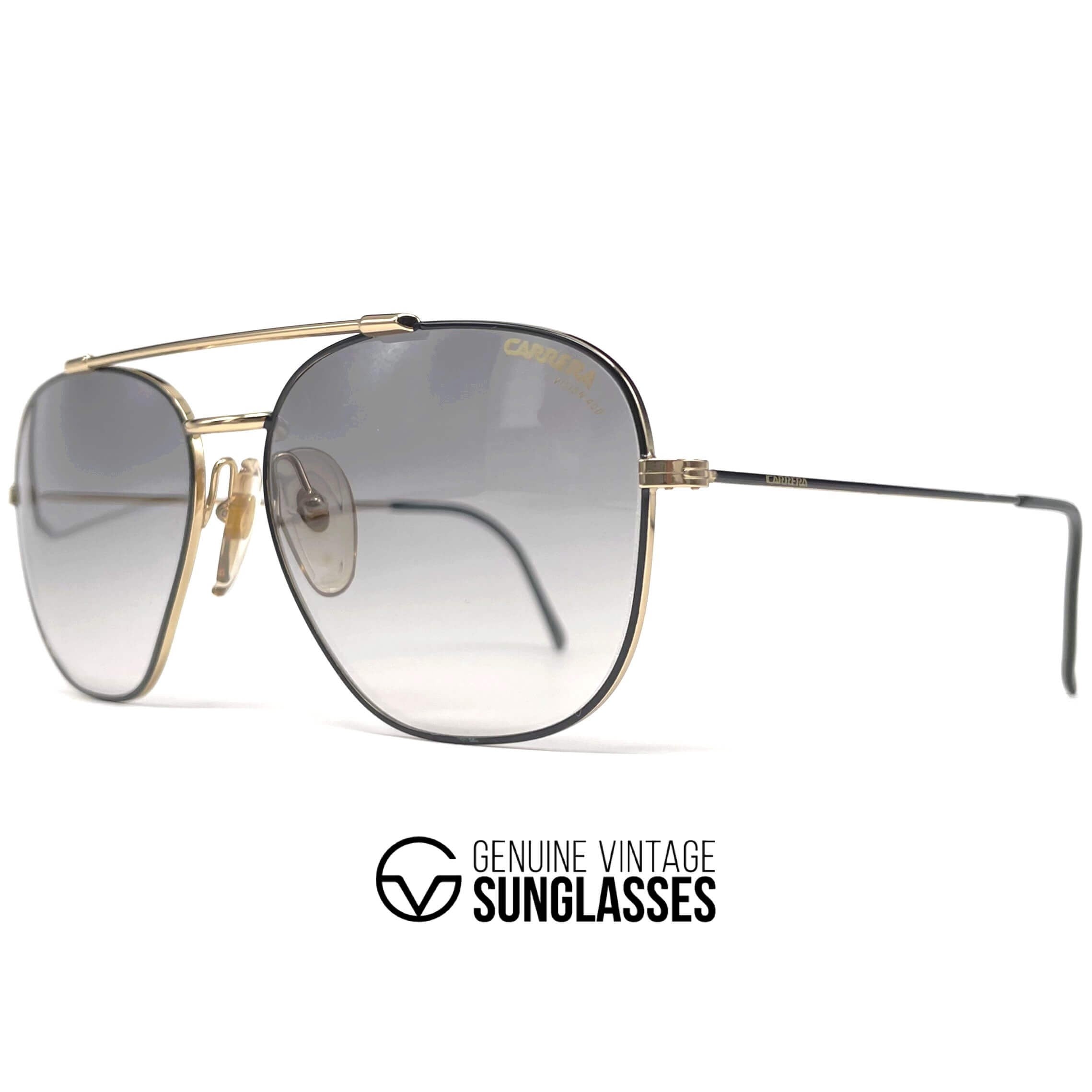 Vintage CARRERA 5477 "C-Vision 400" metal aviator sunglasses