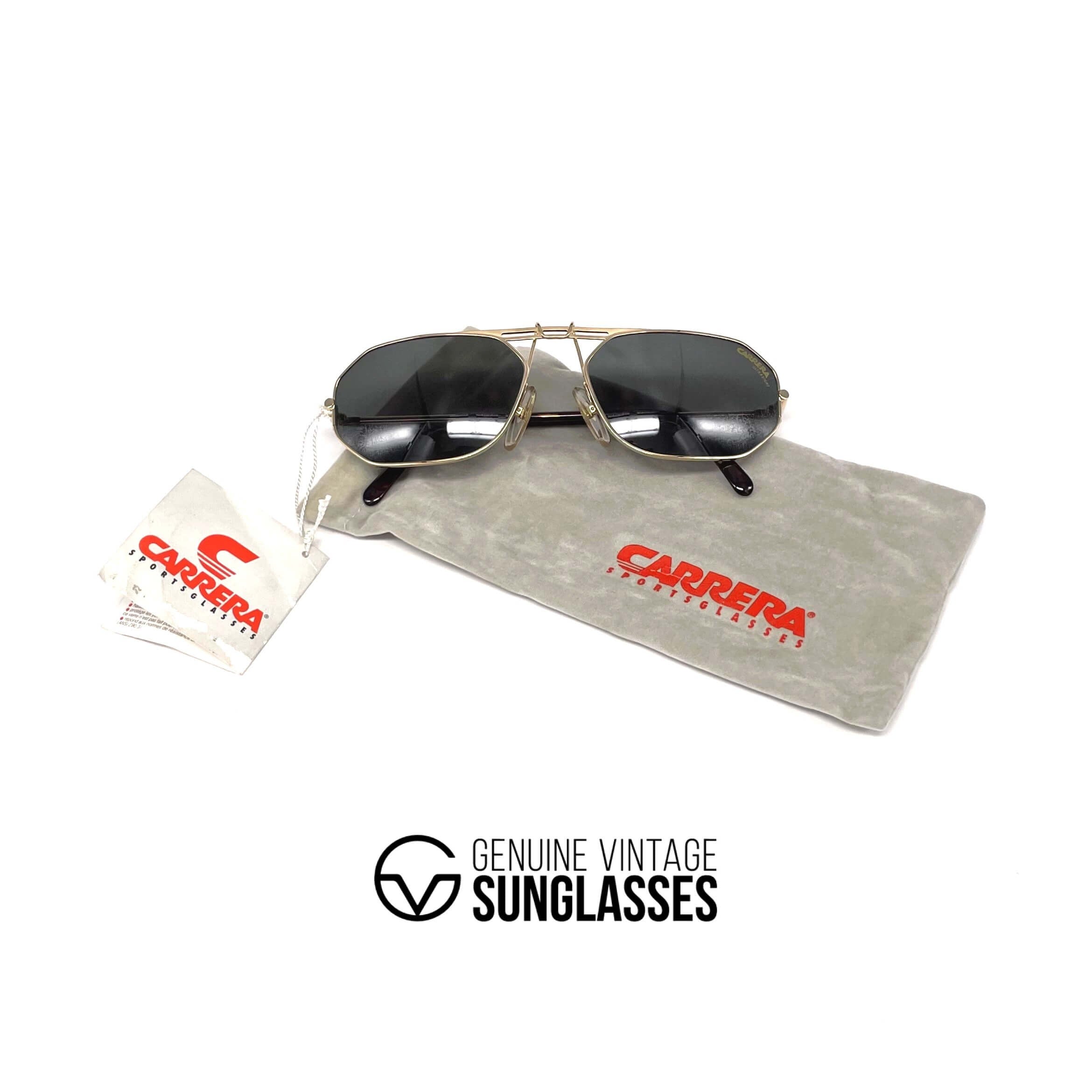 Vintage CARRERA 5498 "Ultrasight" rare gold designer sunglasses